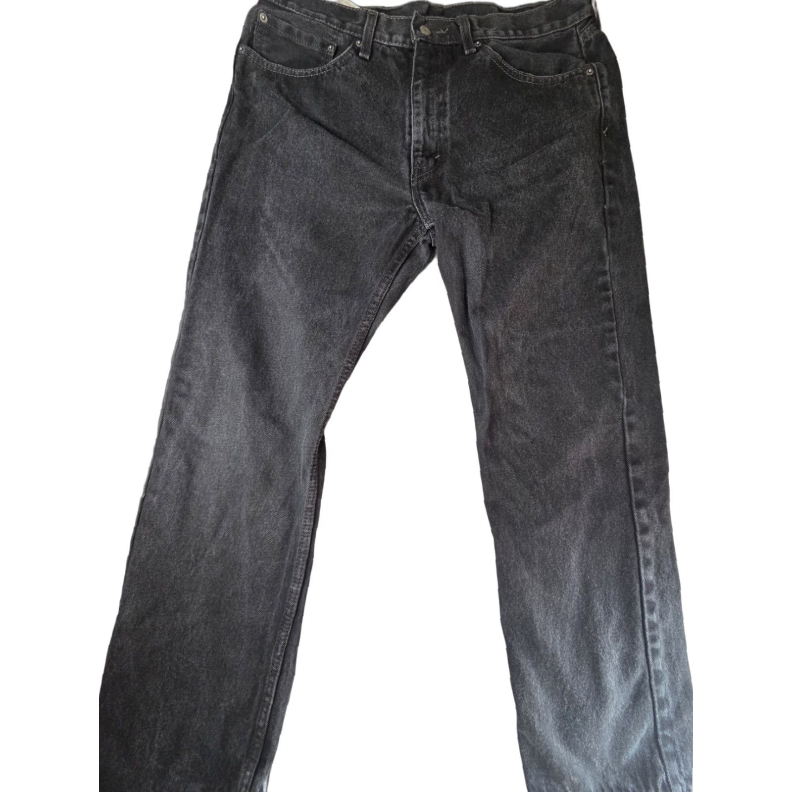 Vintage Levi Strauss 505 Jeans Straight Regular Fit Men's 36x30 Black Denim Pants Straight Leg Regular Waist 36in Jeans Mens Size US 36 / EU 52 - 1 Thumbnail