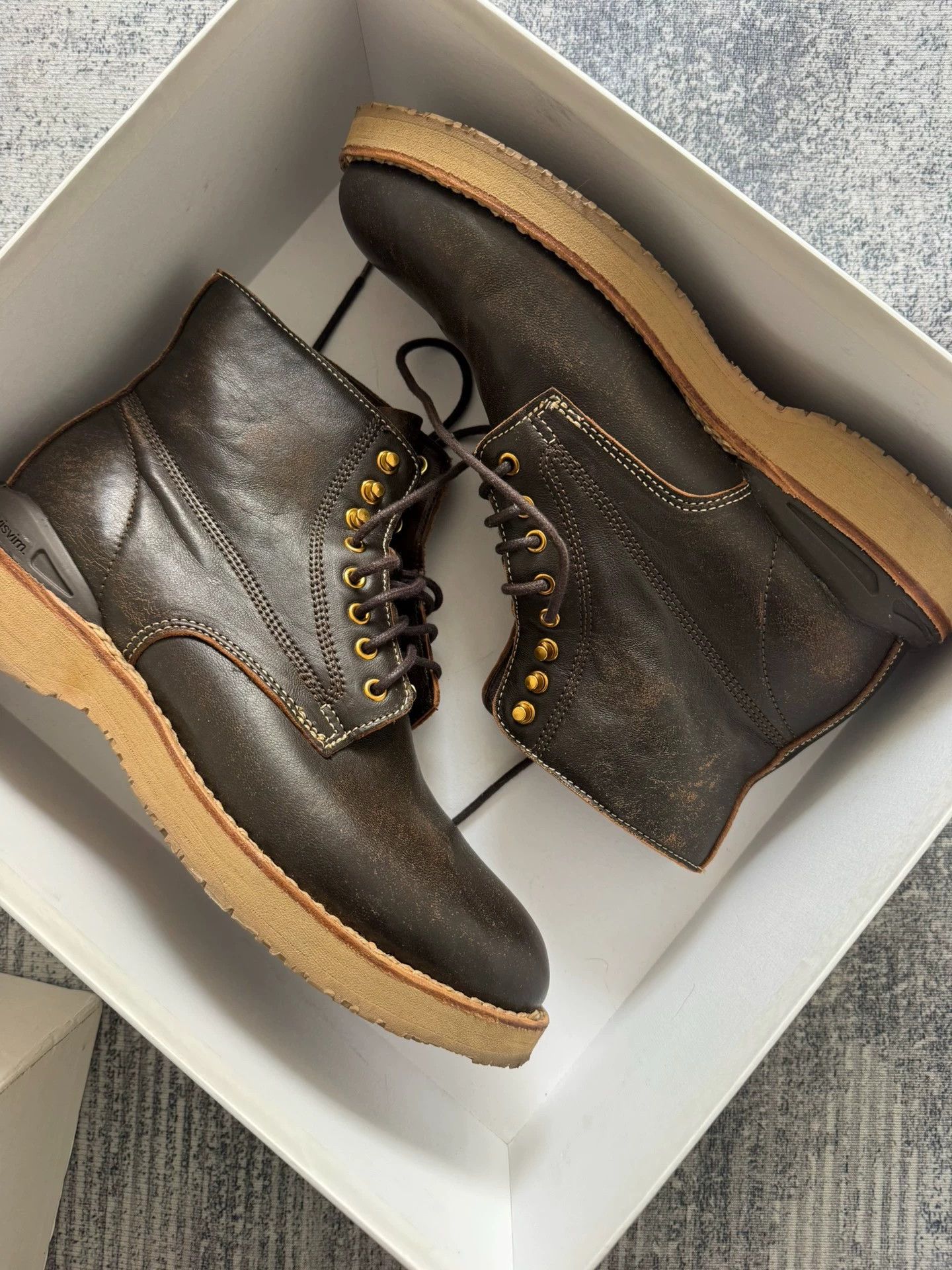 VISVIM 22AW VIRGIL BOOTS Brown French Veg Tan Lambskin 10.5