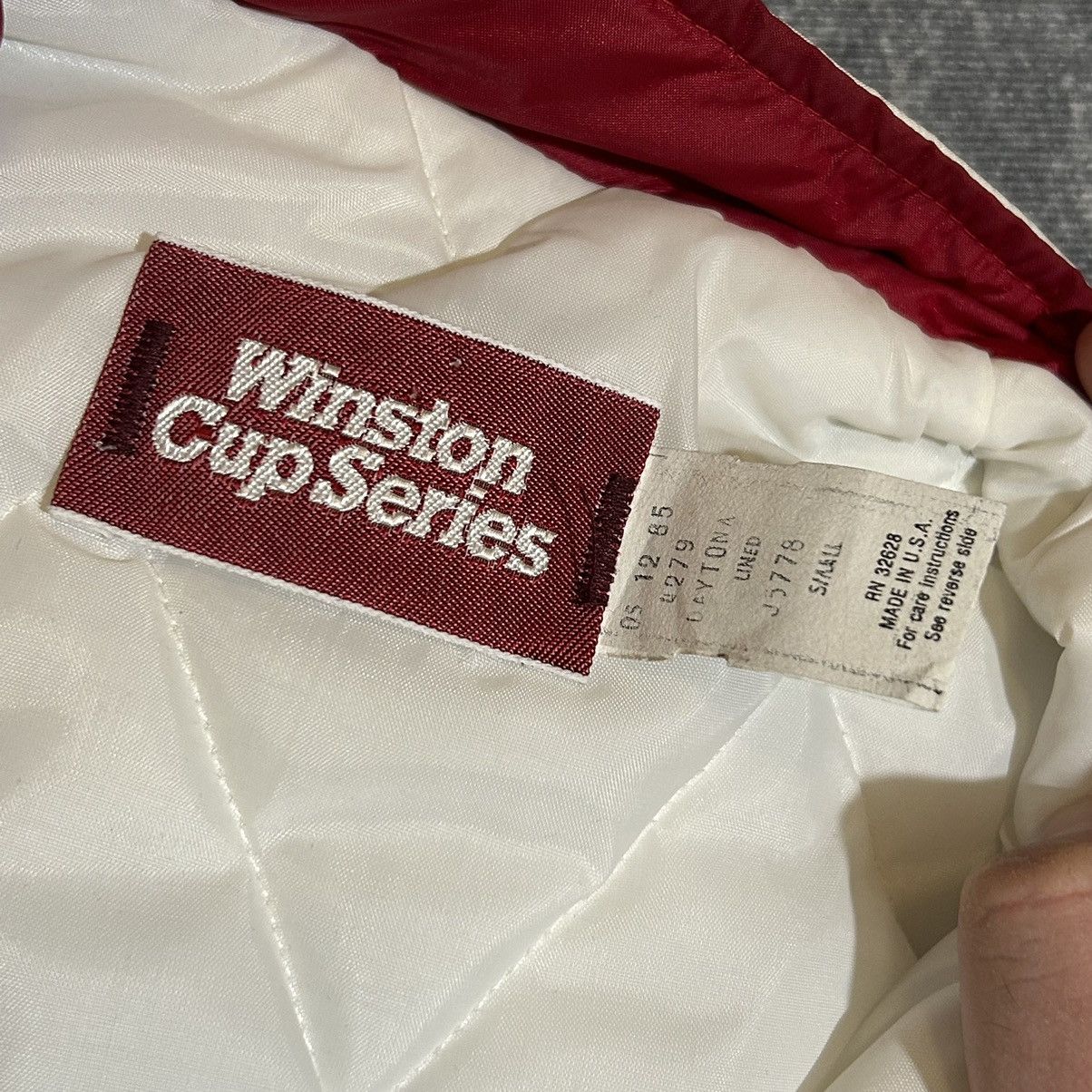 NASCAR × Vintage 1980’s Winston Daytona Racing Jacket Red White Size US S / EU 44-46 / 1 - 5 Thumbnail