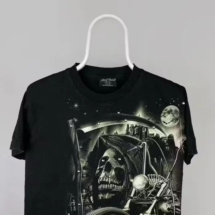 Vintage Vintage 90s T Shirt Skull Rock Skeleton Logo Size S Size US S / EU 44-46 / 1 - 2 Thumbnail