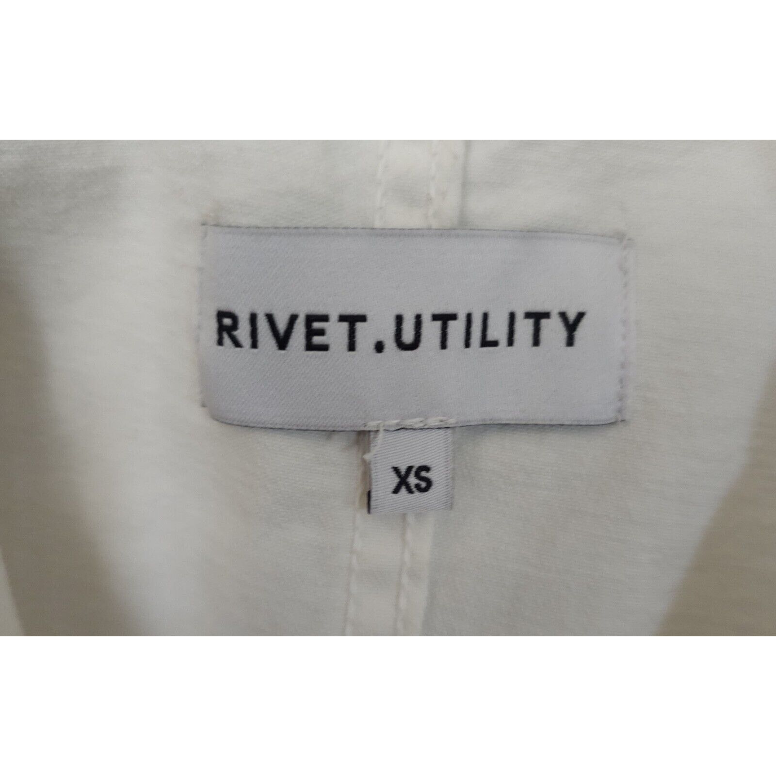 Other Rivet Utility Front Zip Worker White Jumpsuit $485 Size XS Size 26" / US 2 / IT 38 - 8 Thumbnail