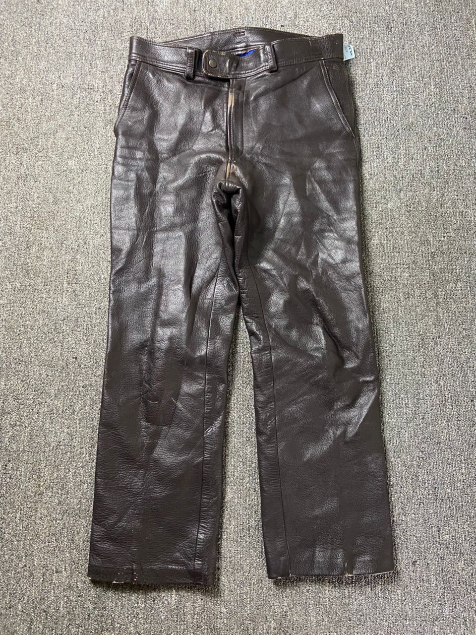 Japanese Brand Japanese Brand Biker Leather Pants (204) Size US 32 / EU 48 - 1 Thumbnail