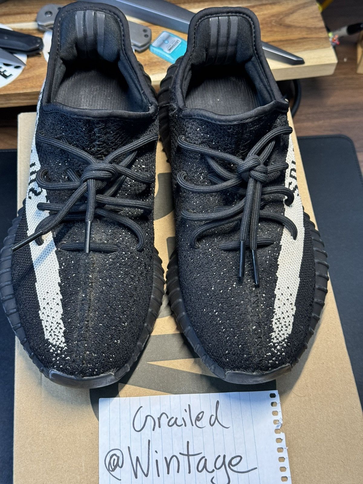 Adidas × Kanye West × Yeezy Yeezy Boost 350 V2 Oreo - 9.5M - Good Condition Size US 9.5 / EU 42-43 - 12 Thumbnail