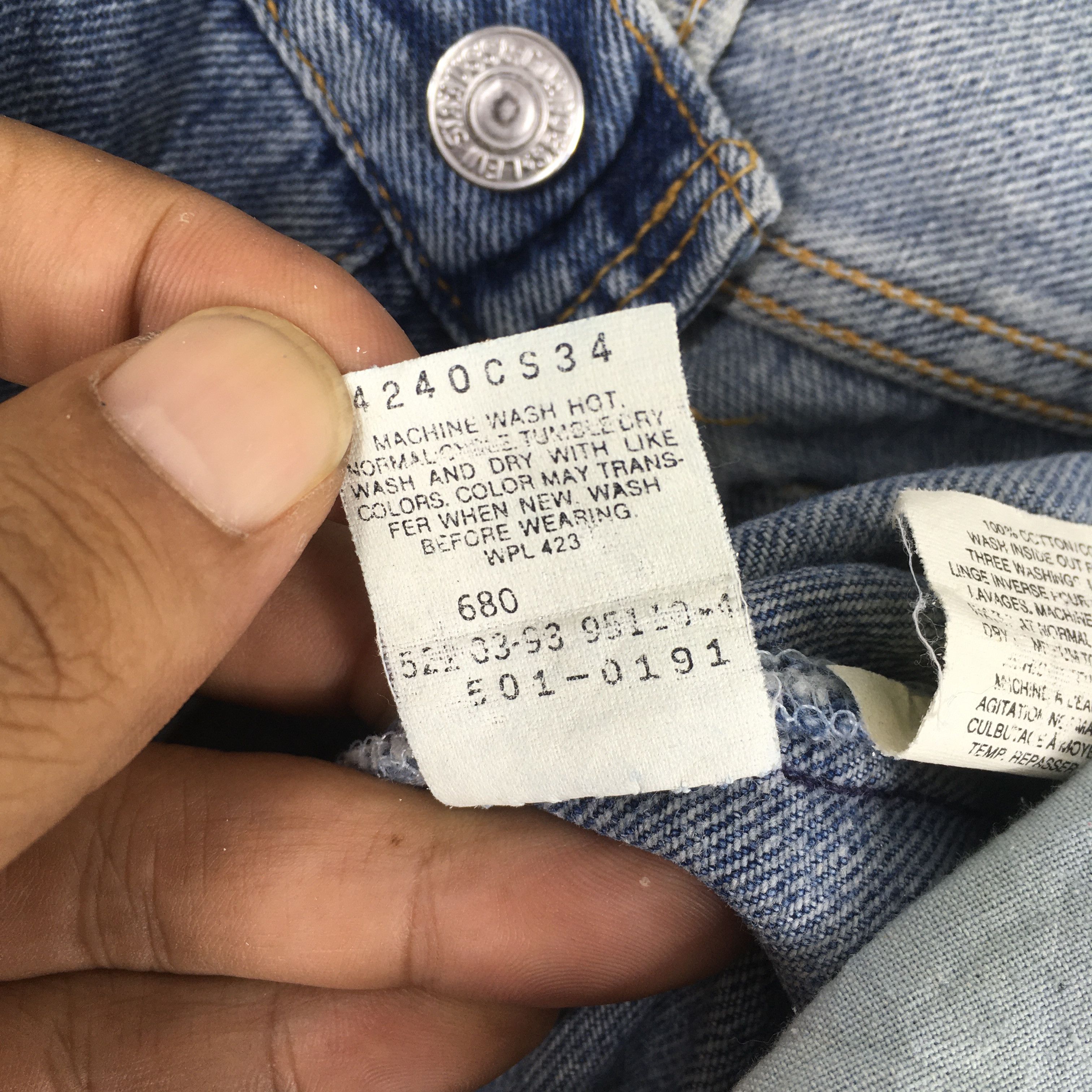Levi's Size 32x29 Vintage 90s Levi's 501 Light Washed Jeans S969 Size US 32 / EU 48 - 16 Thumbnail