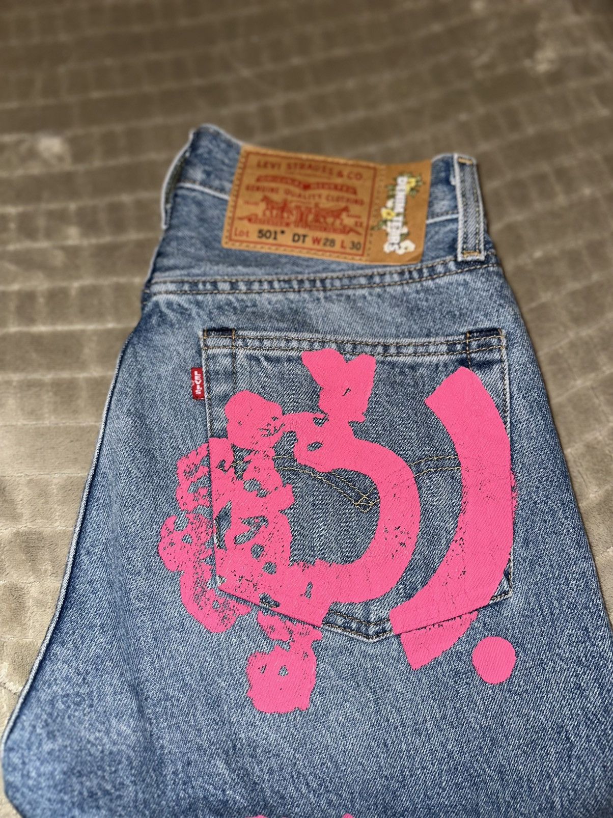 (B).Stroy × DENIM TEARS DENIM TEARS X (B)STROY LEVI’S 501 Size US 28 / EU 44 - 4 Thumbnail