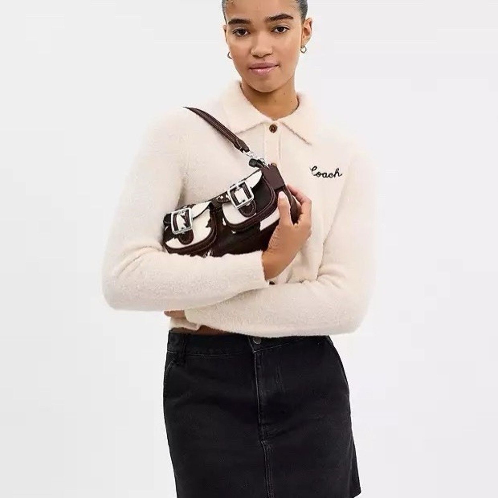 Coach NWT Coach Ashton Bag Cow CCC83 cow printed haircalf Sv/Cow Size ONE SIZE - 11 Thumbnail