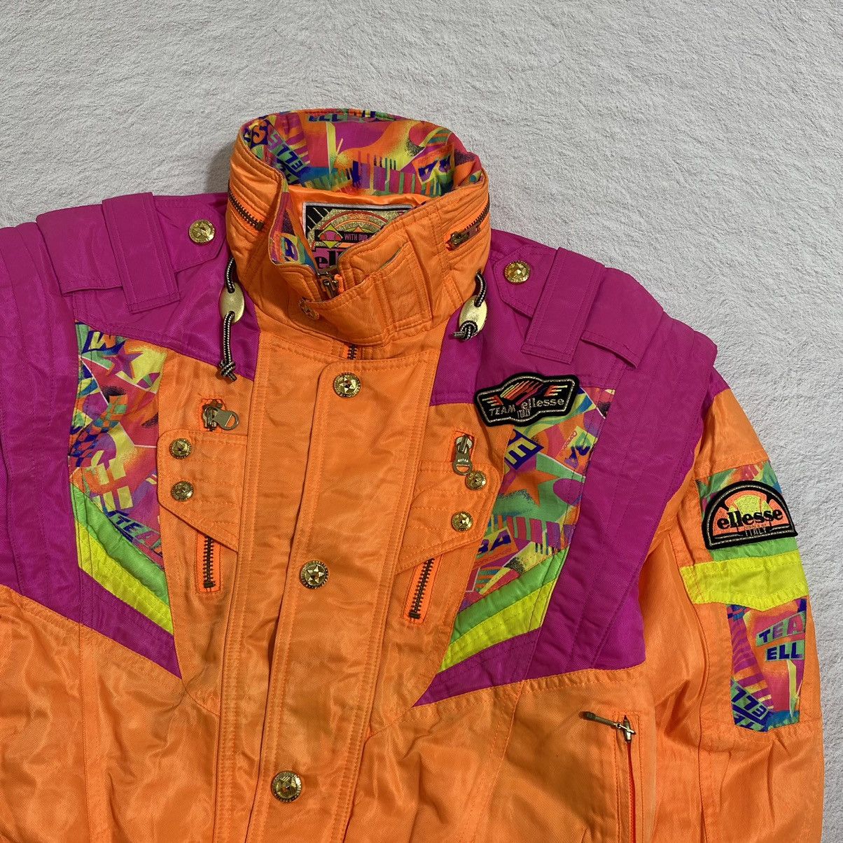 Ellesse × Vintage 🔥SALE🔥 Vintage Ellesse multicolour ski jacket Size US M / EU 48-50 / 2 - 3 Thumbnail