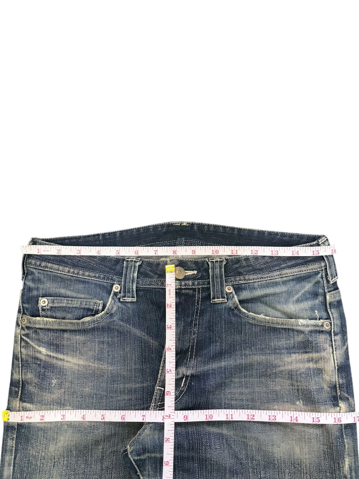 Tornado Mart Vintage Japanese Brand Mud Wash Distress Flare Jeans Size US 31 - 6 Thumbnail