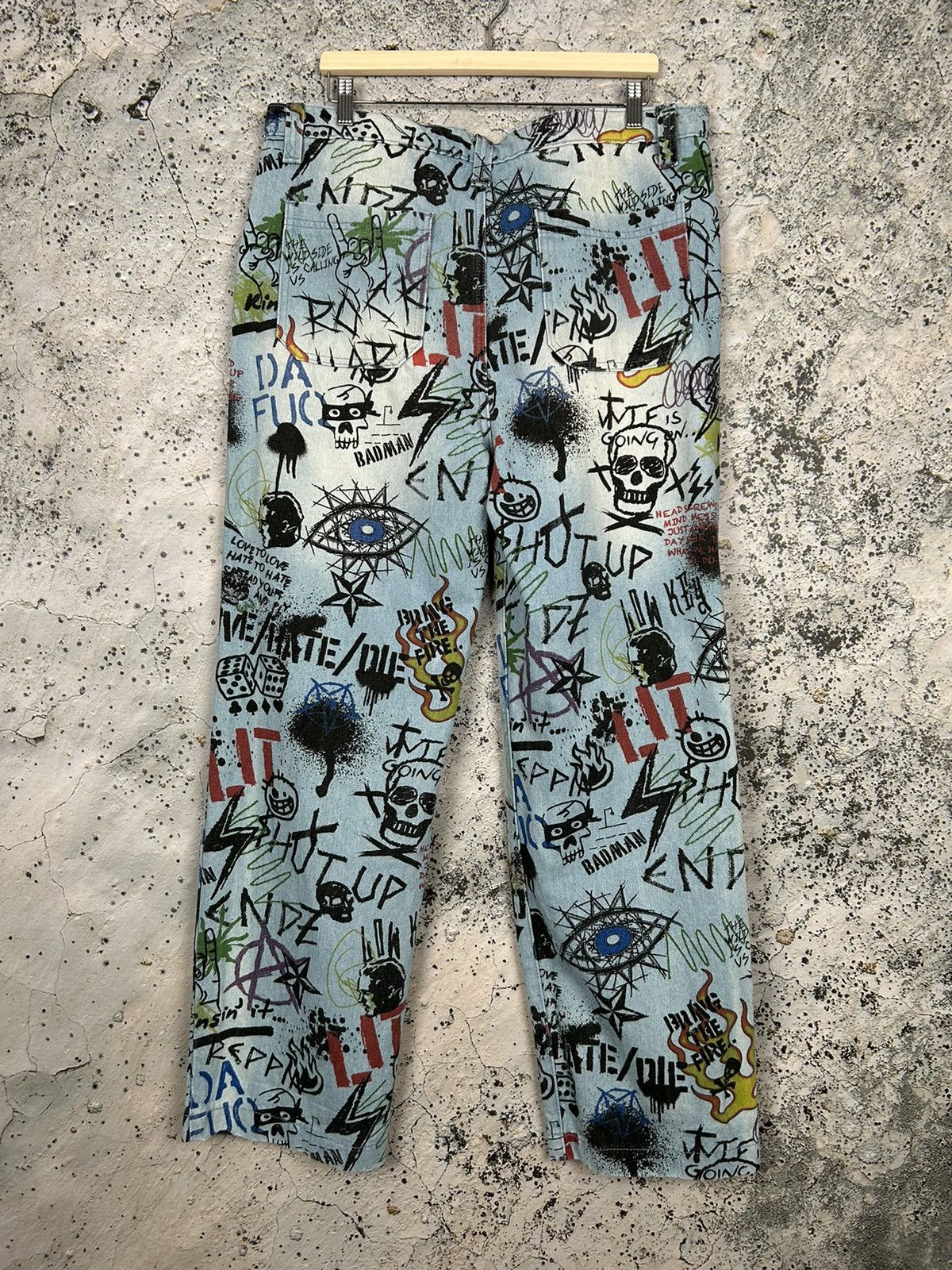 Jaded London Jaded London Skate Fit Denim Pants Sketchbook Hype Y2K 90s Size US 36 / EU 52 - 6 Thumbnail