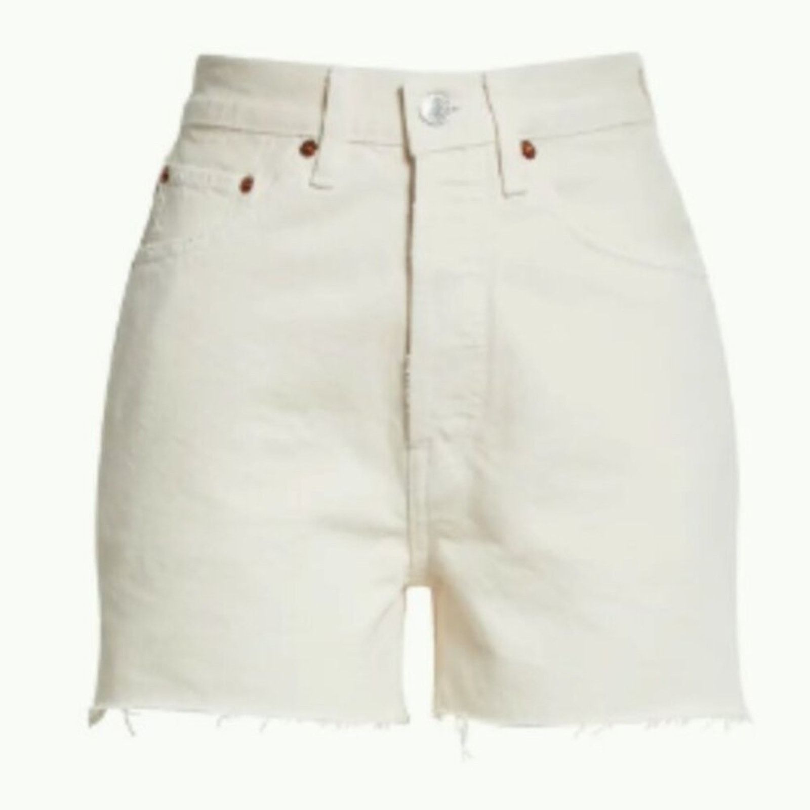 RE/DONE Re/Done '50s Cutoff High Waist Denim Shorts Size 31" - 1 Thumbnail