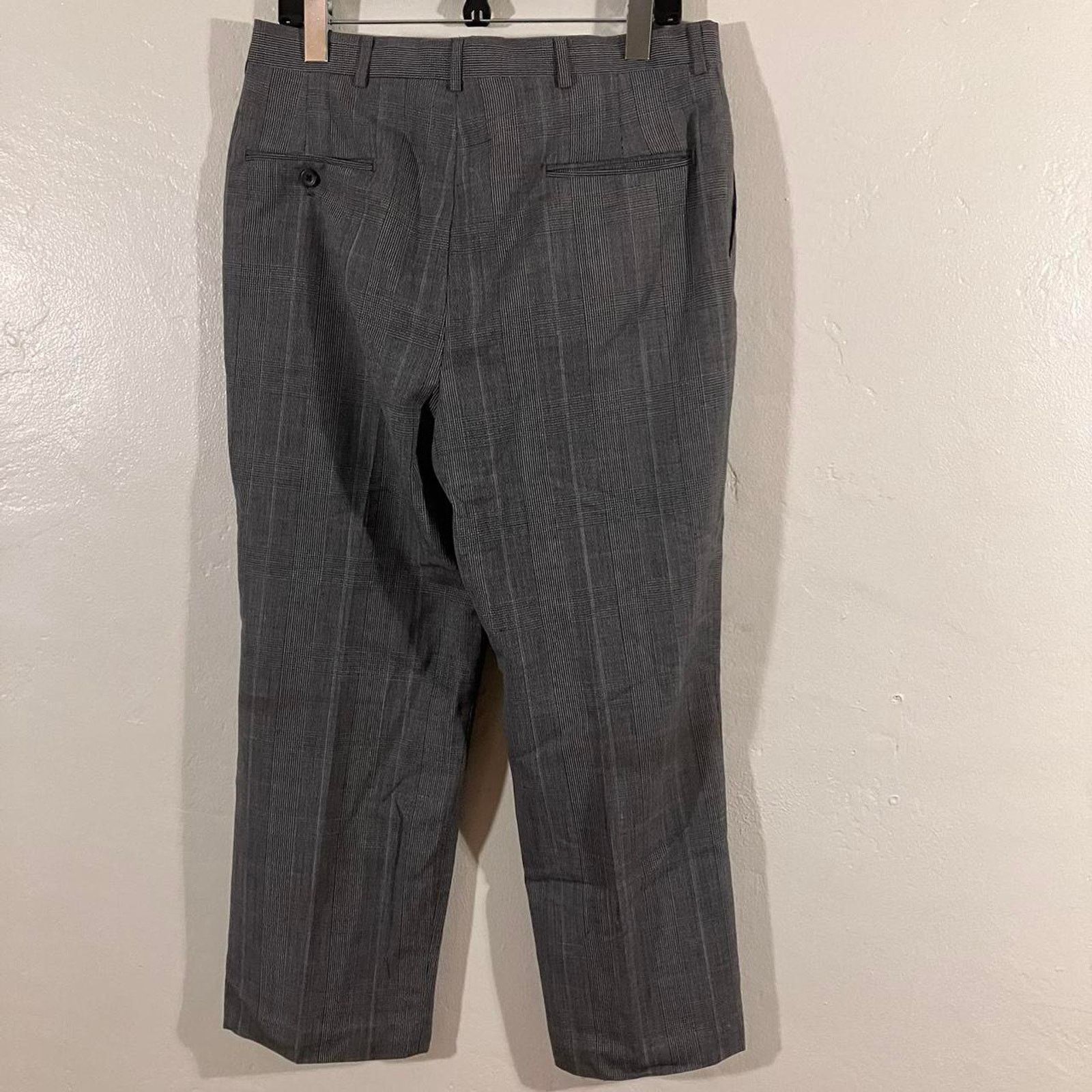 Haggar × Vintage Haggar Imperial Dress Pants Wool Blend Pleated Vintage Size US 34 / EU 50 - 4 Thumbnail