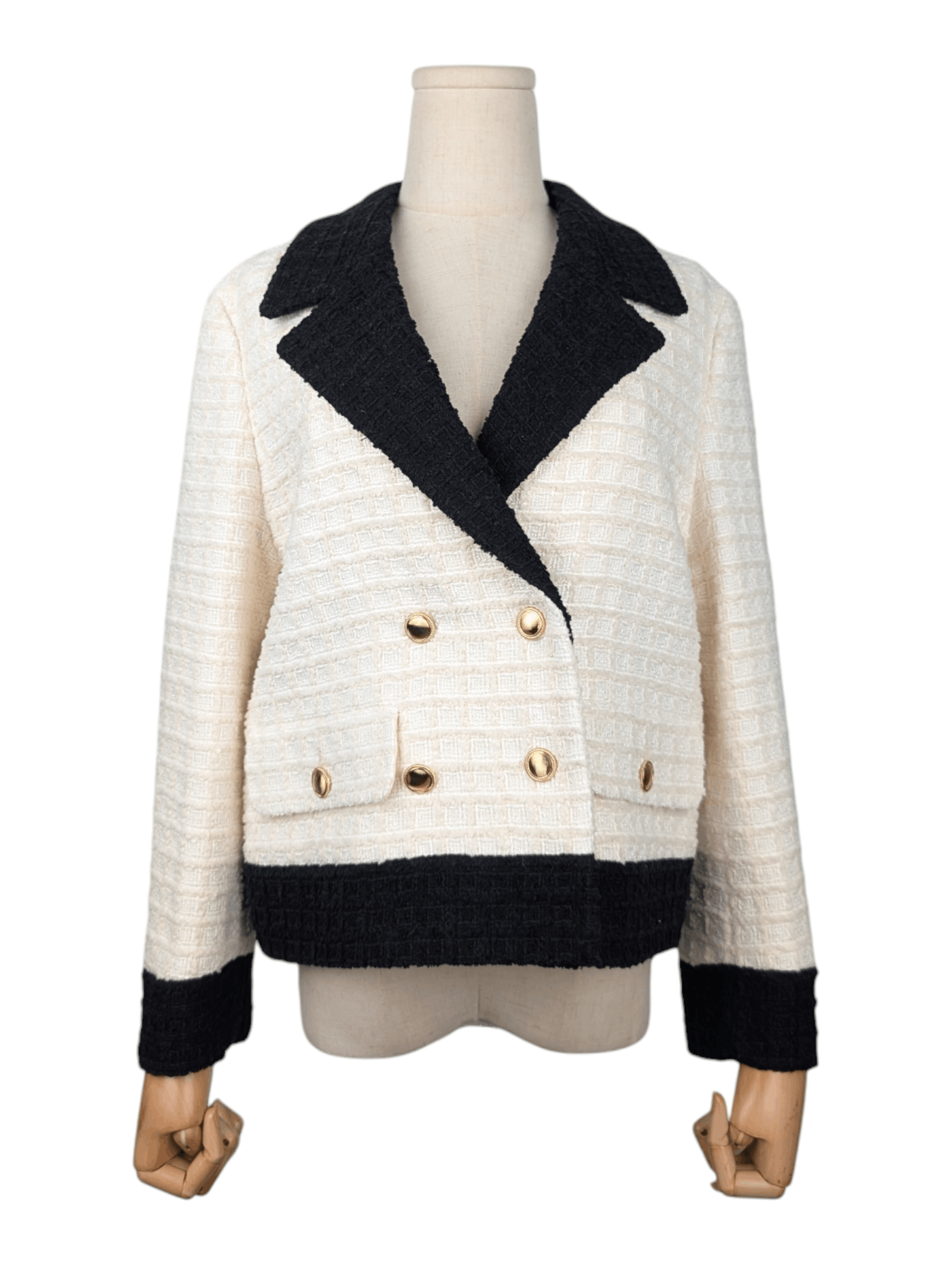 Gucci Gucci Black And White Tweed Jacket Size XS / US 0-2 / IT 36-38 - 1 Thumbnail