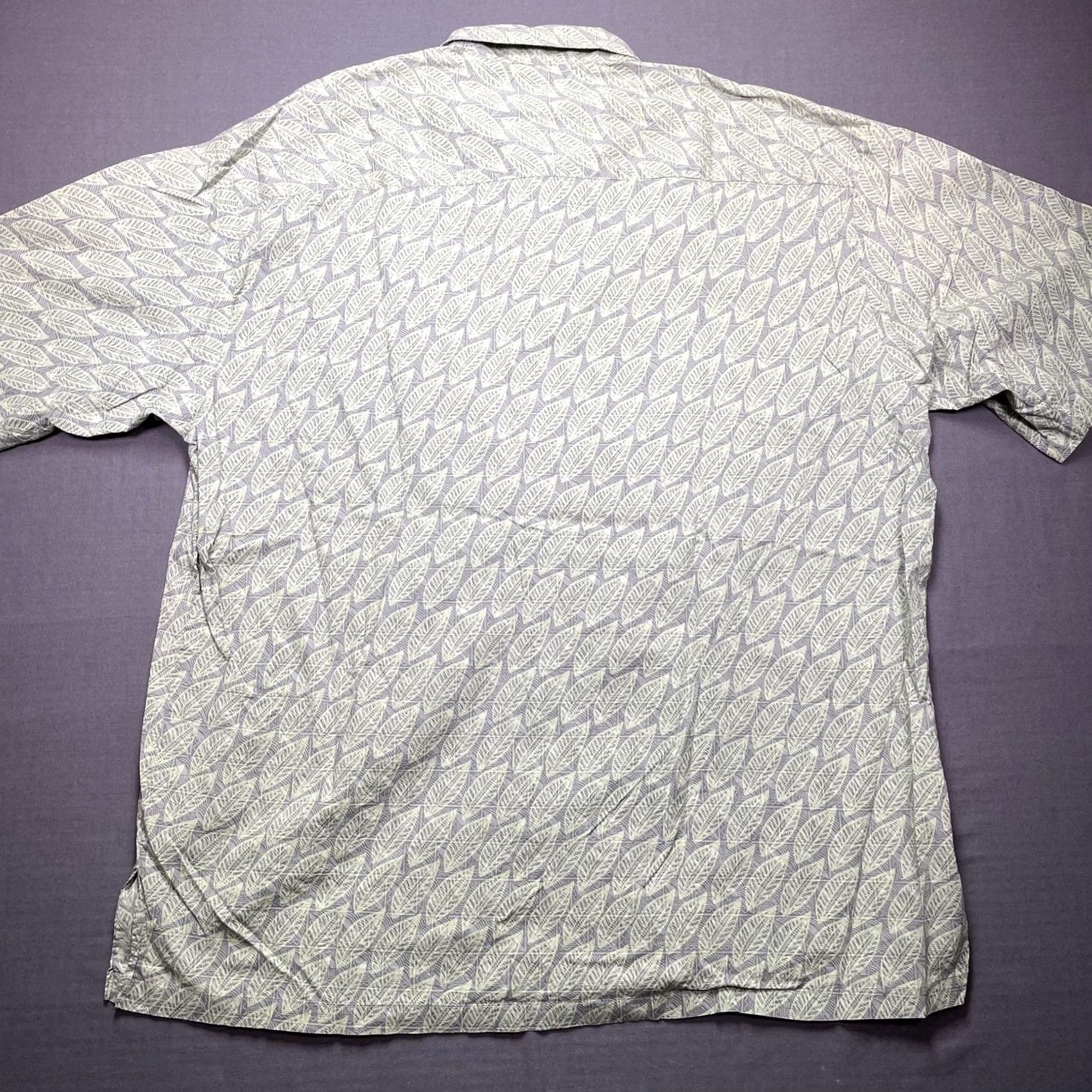 Tori Richard Tori Richard Shirt Mens XL Green Leaf Hawaiian Aloha Cotton Lawn Print USA Size US XL / EU 56 / 4 - 4 Thumbnail