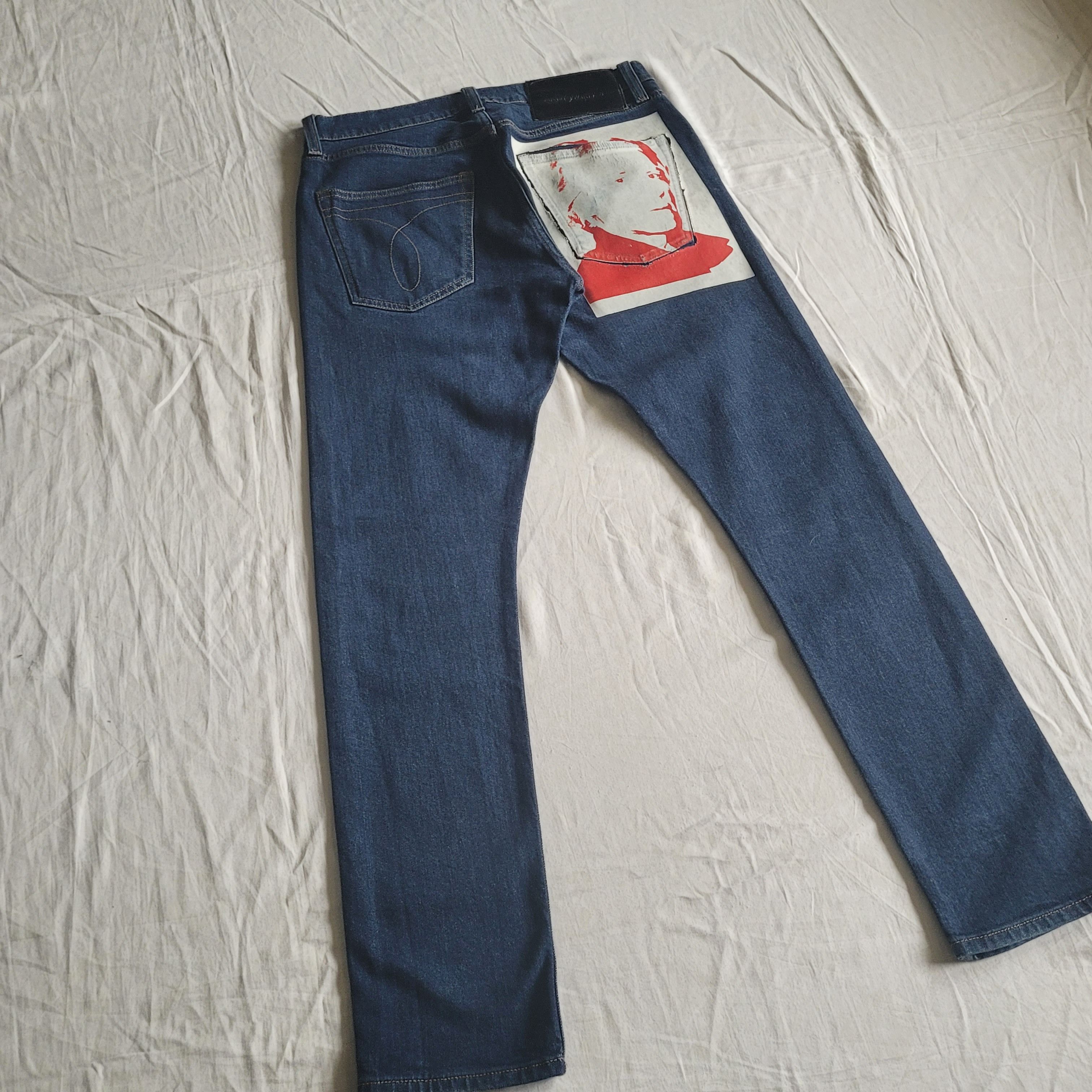Raf Simons Calvin Klein by Raf Simons Andy Warhol printed jeans Size US 29 - 2 Thumbnail