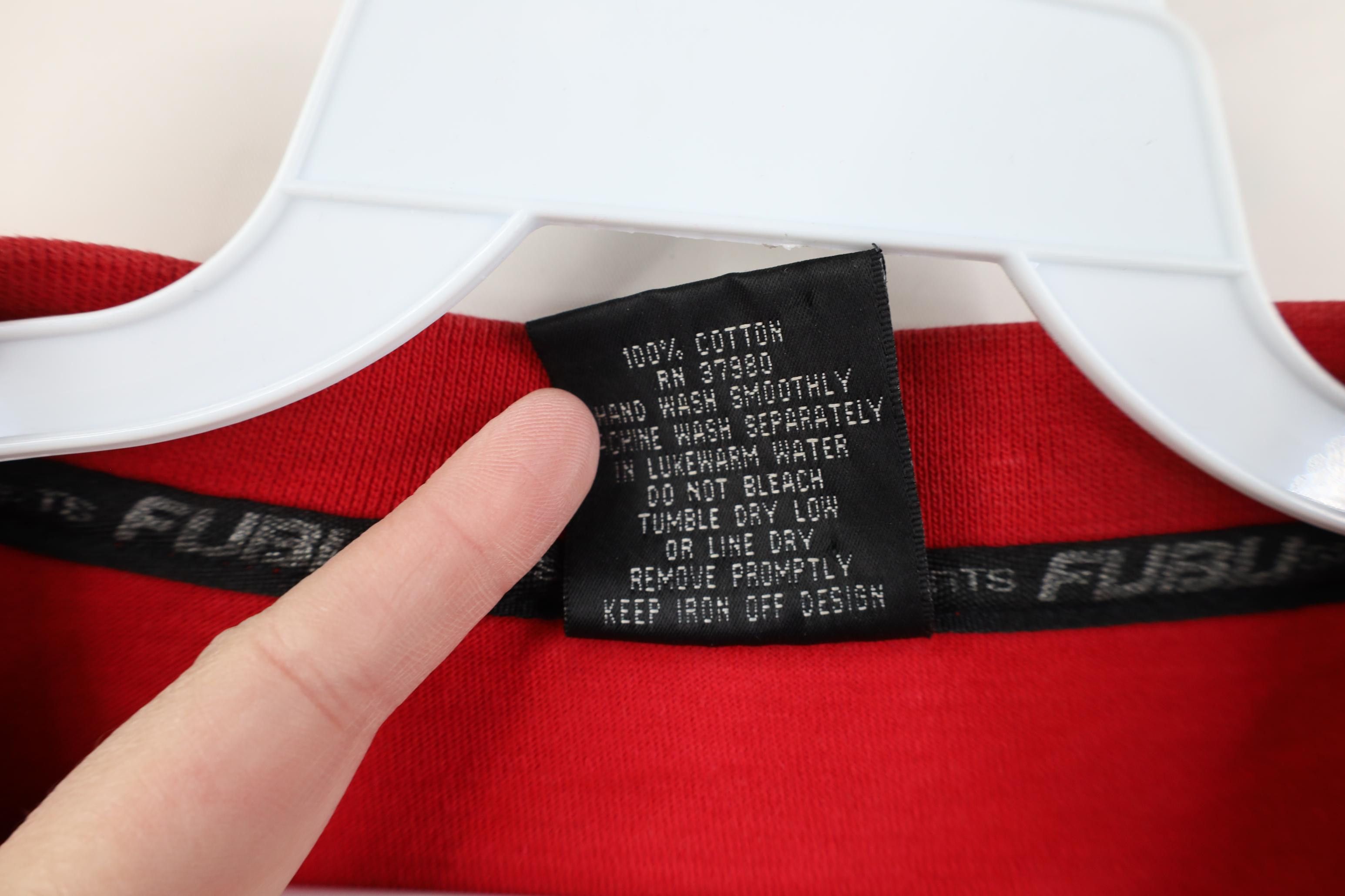Fubu Vintage 90s Y2K FUBU Fit Long Sleeve T-Shirt Red Cotton Size US XXL / EU 58 / 5 - 17 Thumbnail