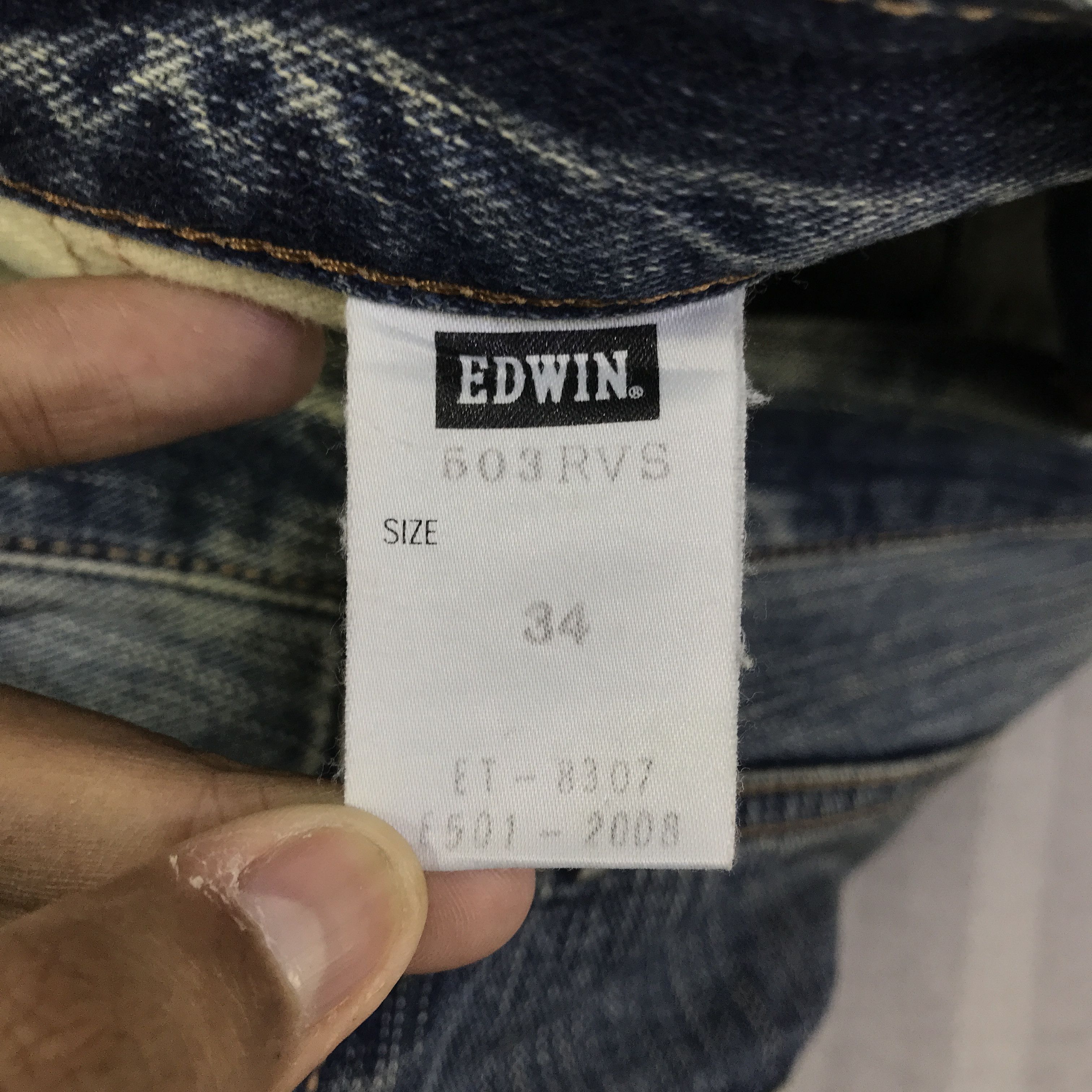 Edwin Vintage Edwin Distressed Denim Jeans pants K129B2 Size US 34 / EU 50 - 20 Thumbnail