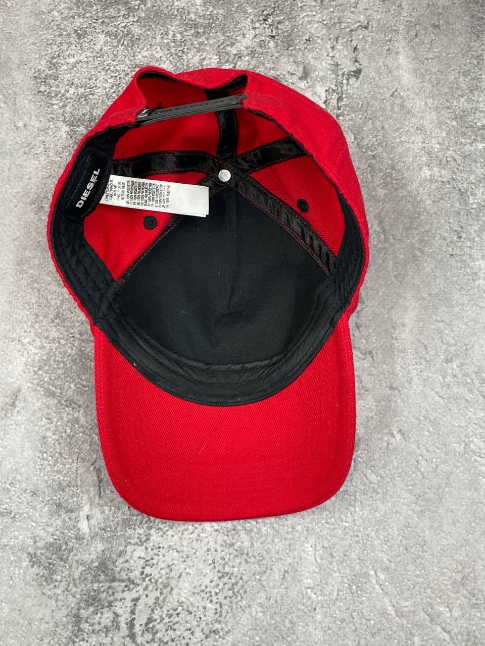 Diesel Diesel Men Cap Logo Red Size ONE SIZE - 3 Thumbnail