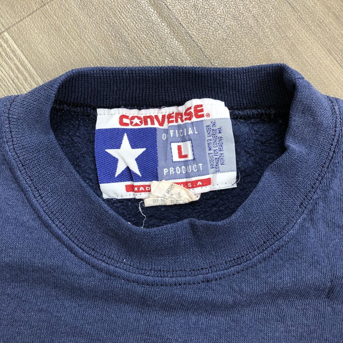 Converse × Vintage Rare Vintage Converse All American Made in USA Sweatshirt Size US XXS / EU 40 - 4 Thumbnail