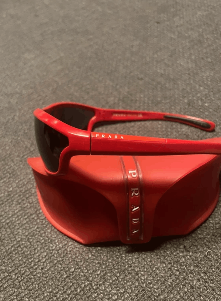 Prada PRADA Sunglasses Sport Red Tab Shield Mask Star FlameSymbole Size ONE SIZE - 1 Thumbnail