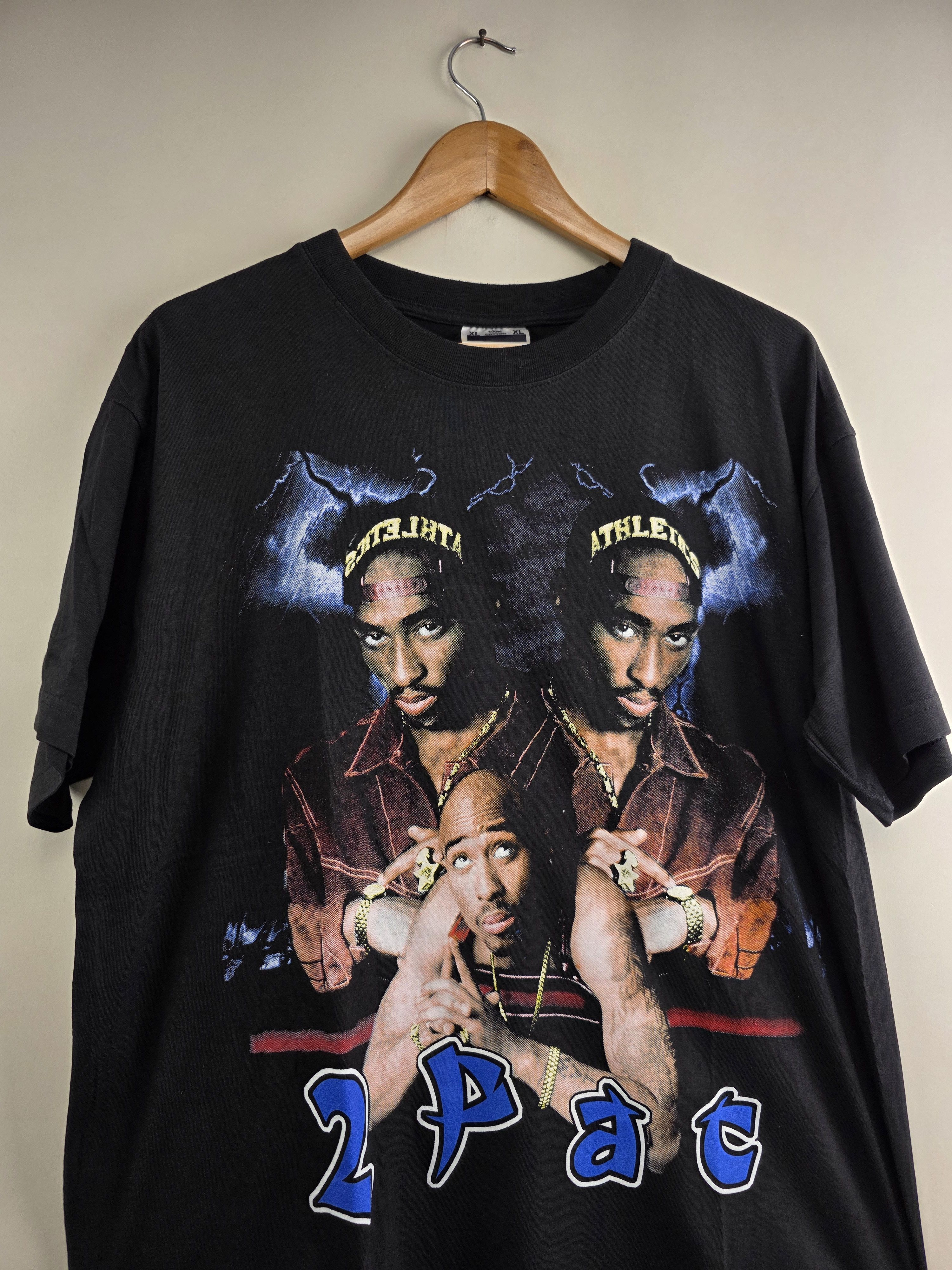 Band Tees × Rap Tees × Vintage 90s Tupac Shakur 2pac Makaveli Memorial XL 22" 29" Size US XL / EU 56 / 4 - 2 Thumbnail
