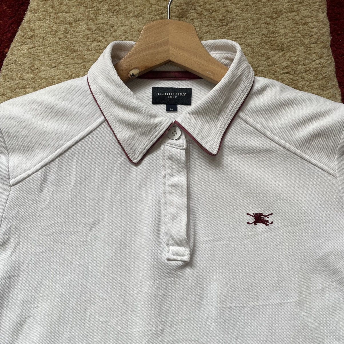 Burberry × Vintage Burberry Golf Polo Shirt Women Size L / US 10 / IT 46 - 3 Thumbnail