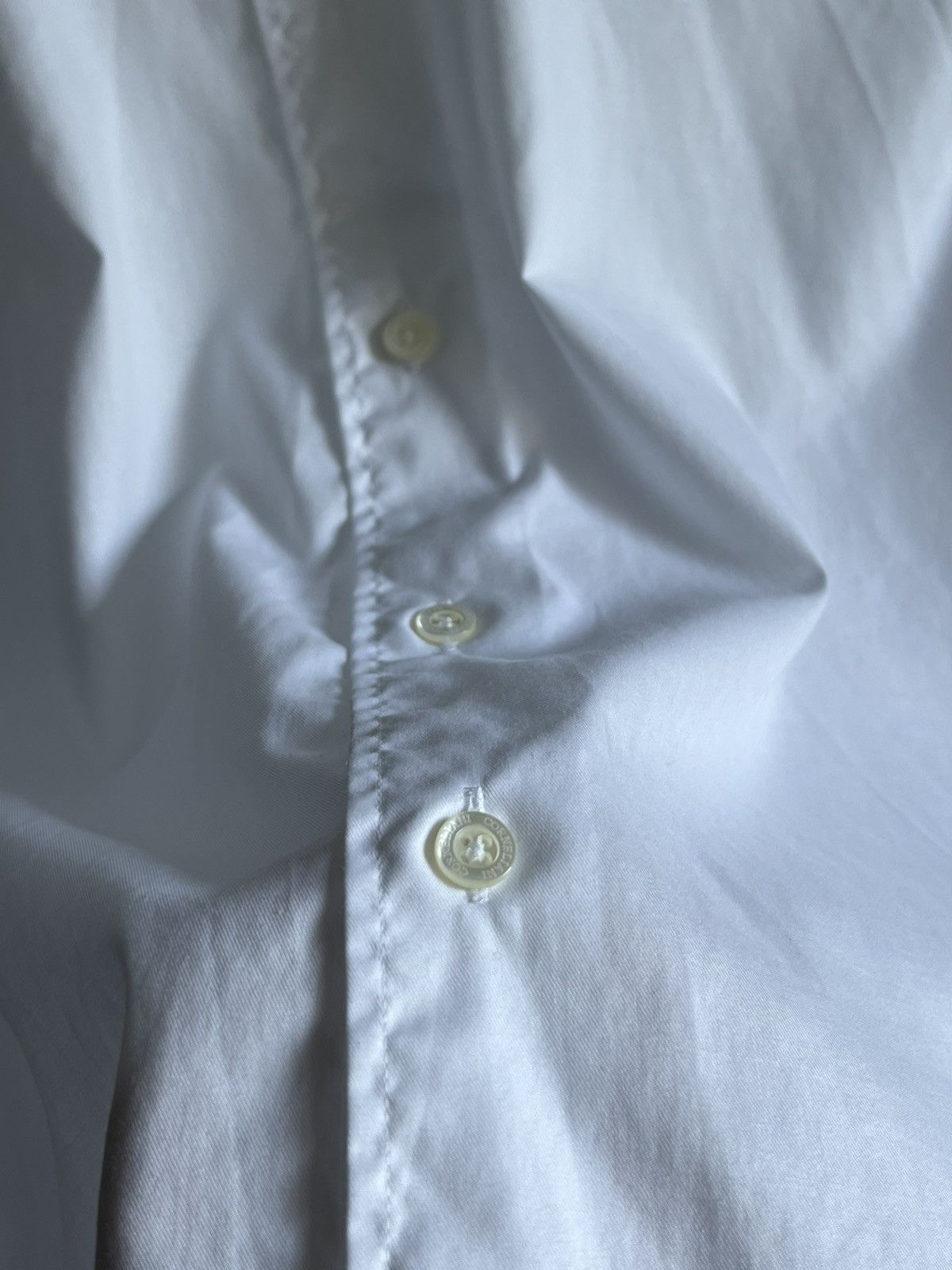 Corneliani Corneliani Luxury White Button Up Shirt Size US M / EU 48-50 / 2 - 8 Thumbnail