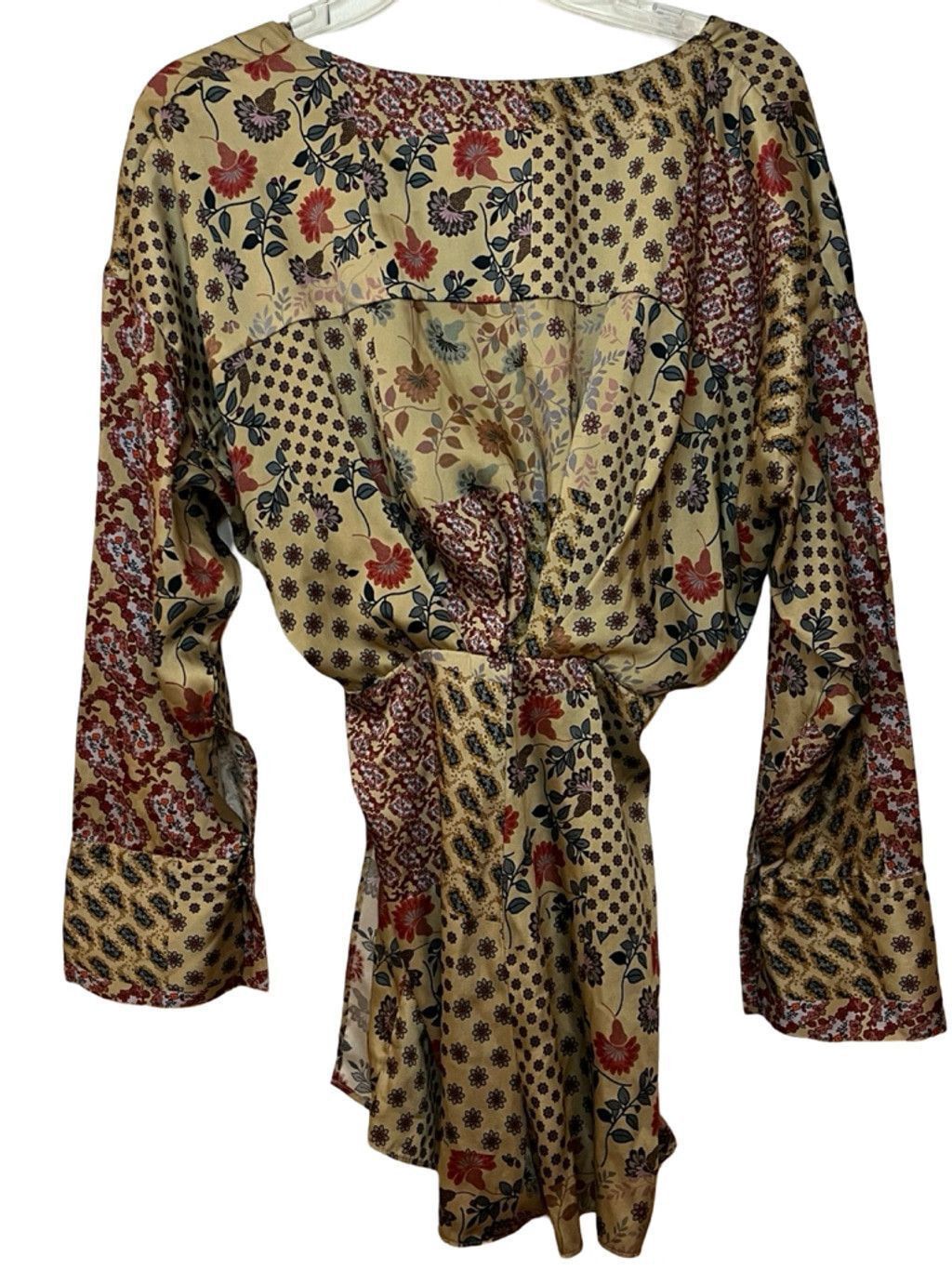 Zara Zara Printed Patchwork Jumper Romper Jumpsuit Sz XS Size XS / US 0-2 / IT 36-38 - 3 Thumbnail