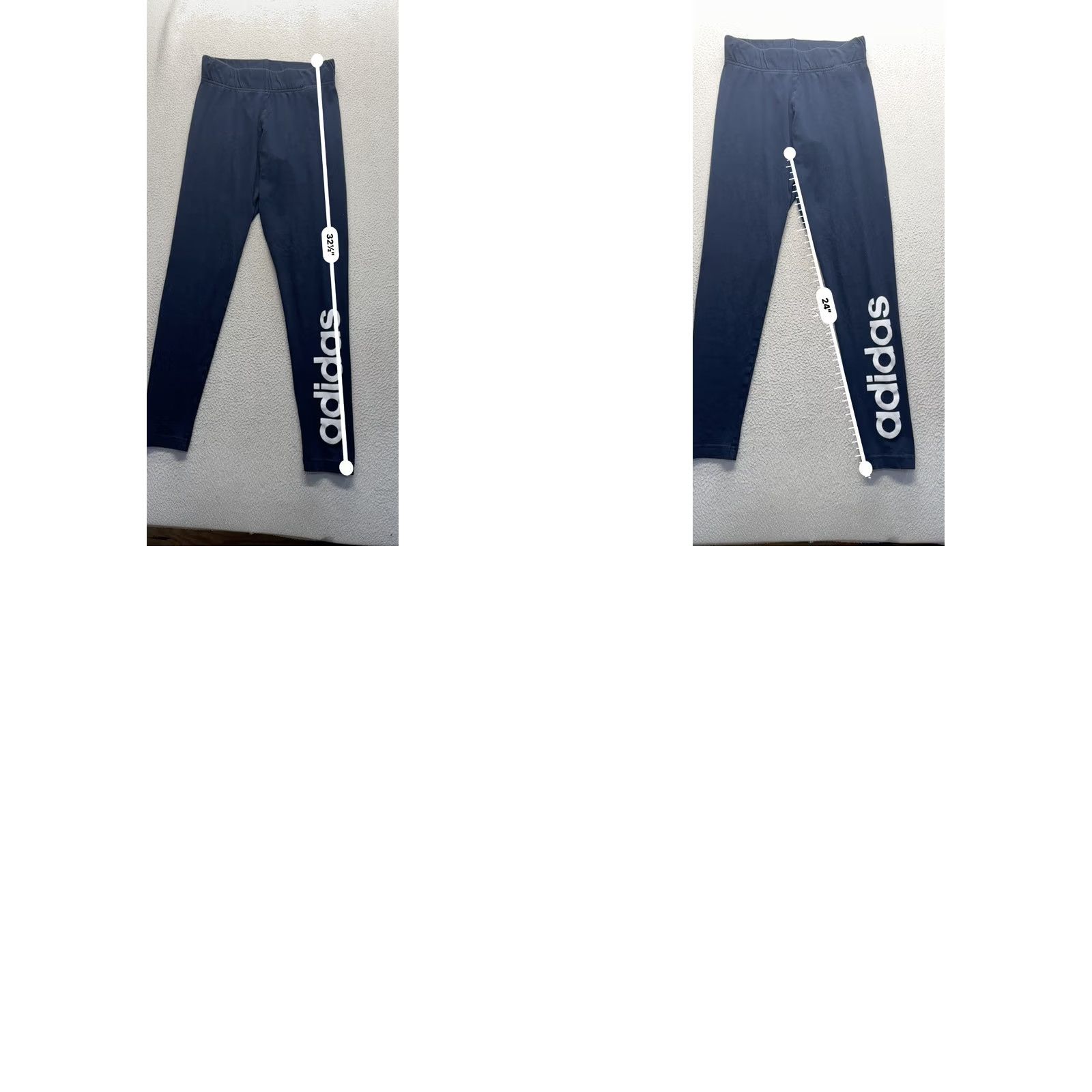 Adidas Adidas Navy Blue Linear Logo Leggings Slim Fit Athletic Pants Womens S Leggings Navy blue Logo Mens? No. Size 28" / US 6 / IT 42 - 8 Thumbnail