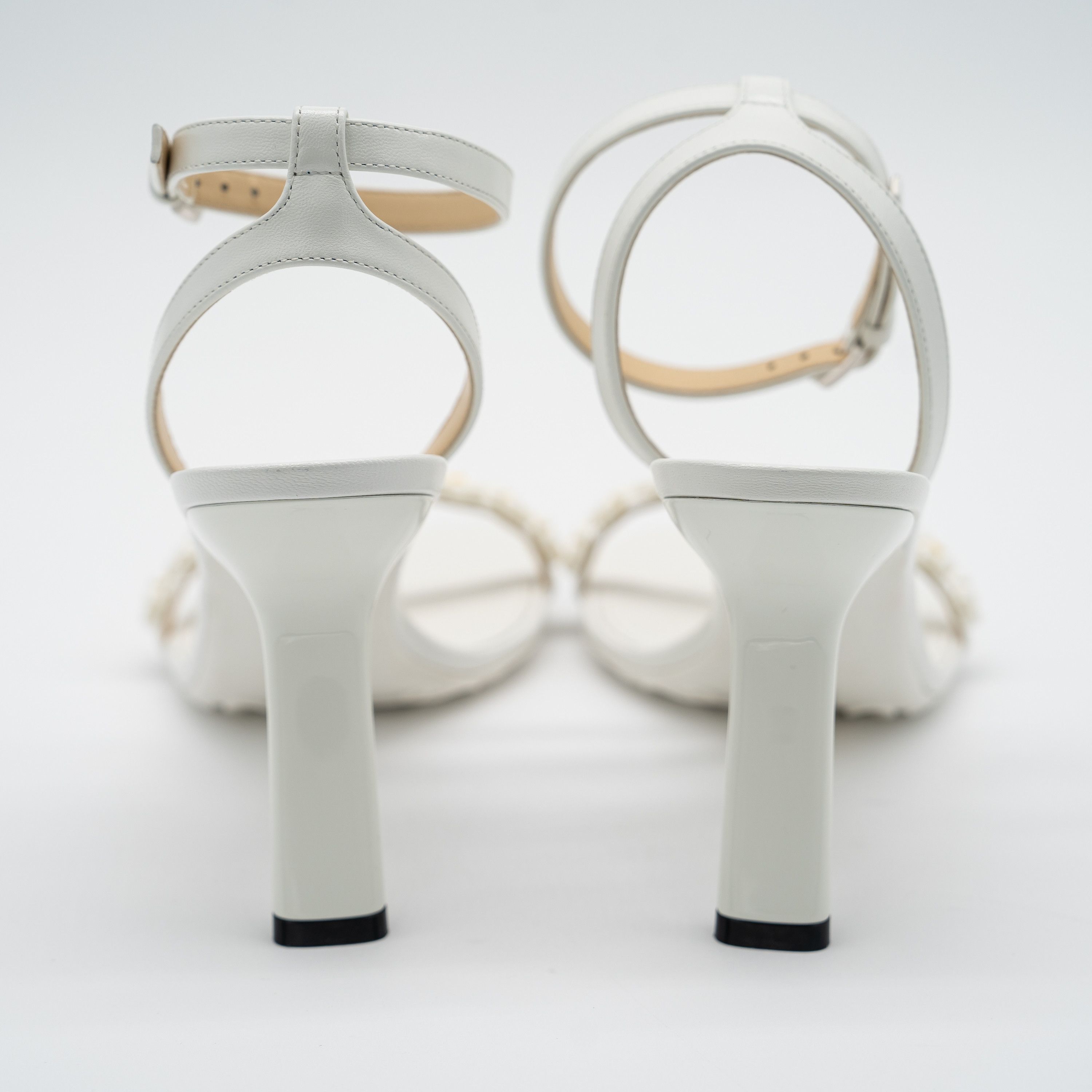 Loewe Loewe Petal Daisy Sandals 90mm White Leather Strap Size US 9 / IT 39 - 5 Thumbnail