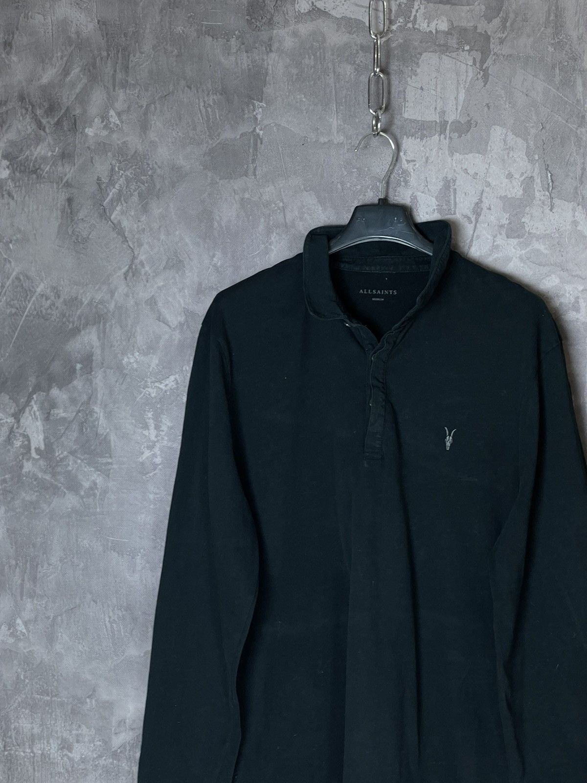 Other All Saints Merino Wool Knitted Long Sleeve Polo Jumper Size US M / EU 48-50 / 2 - 4 Thumbnail