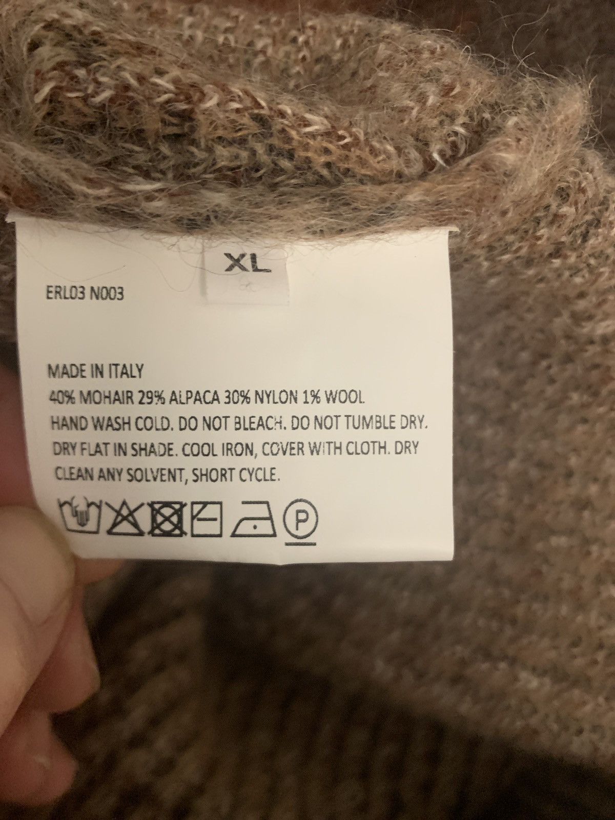 ERL Logo heavy sweater Size US XL / EU 56 / 4 - 5 Thumbnail