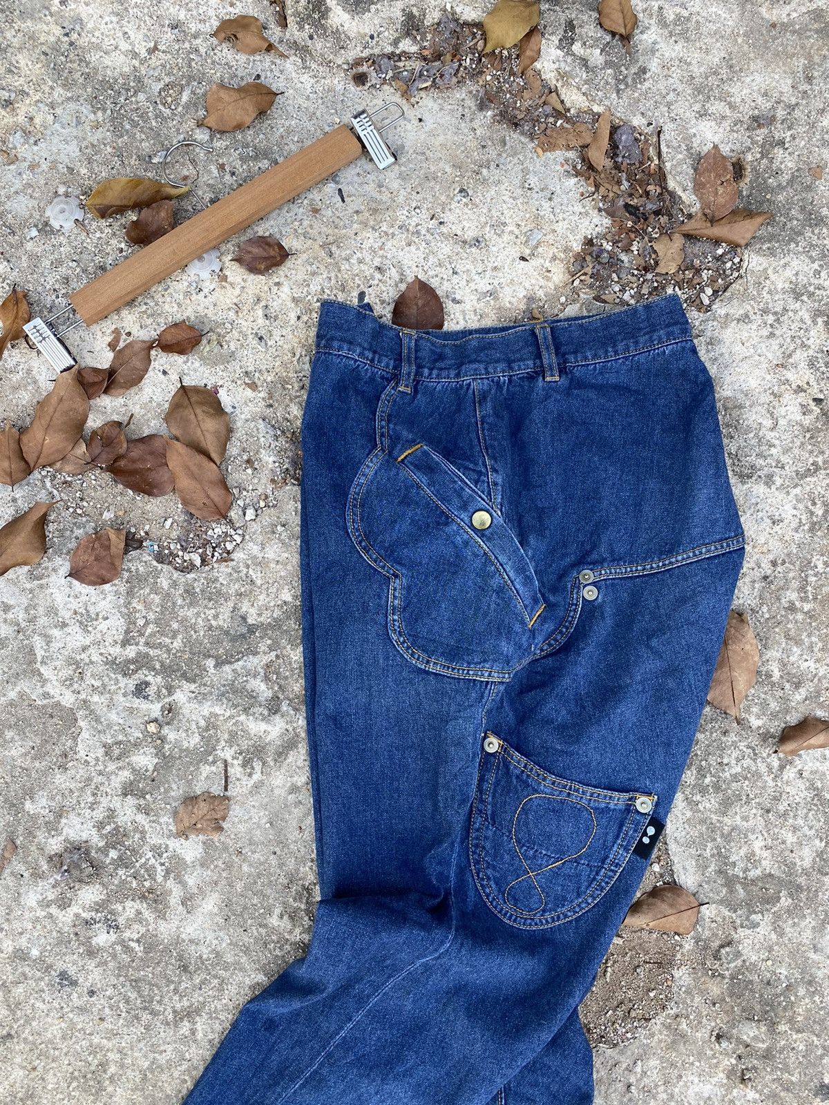 mercibeaucoup 🔥 Very Rare 🔥 Vintage Mercibeaucoup Denim Pant Issey Miyake Size US 31 - 3 Thumbnail