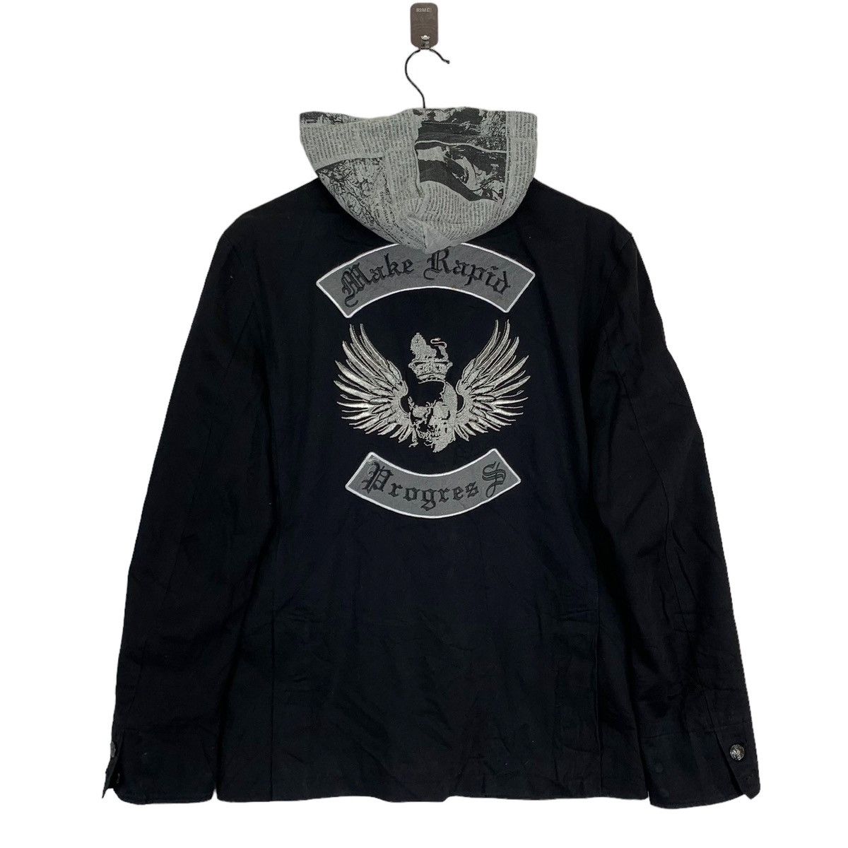 If Six Was Nine × In The Attic × Japanese Brand Vintage In The Attic Make Rapid Progress Skull Hoodie Jacket Size US M / EU 48-50 / 2 - 1 Thumbnail