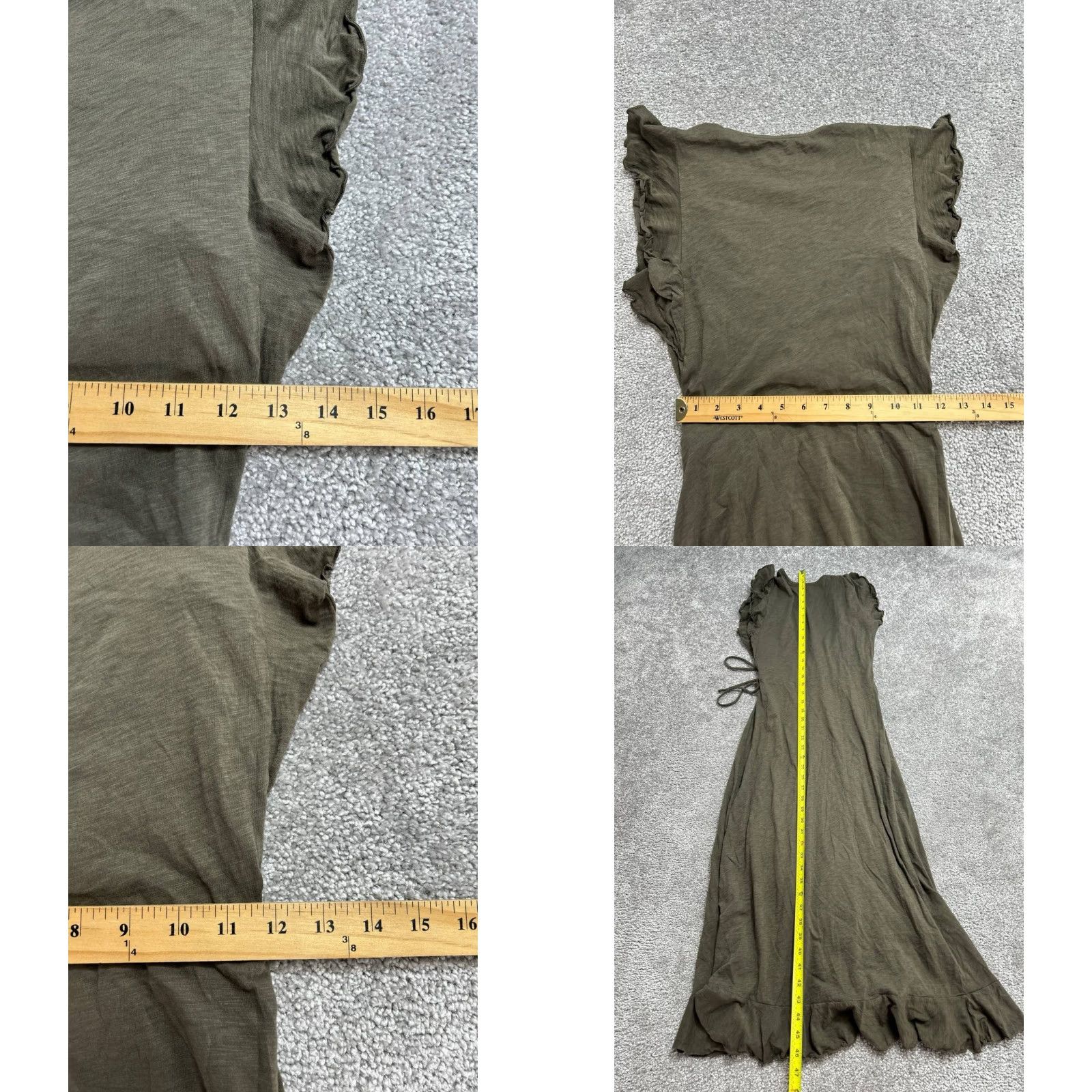 Velvet Velvet by Graham & Spencer Womens XXS Olive Green Cotton Wrap Knit Shirt Size XXS / US 00 / IT 34 - 8 Thumbnail