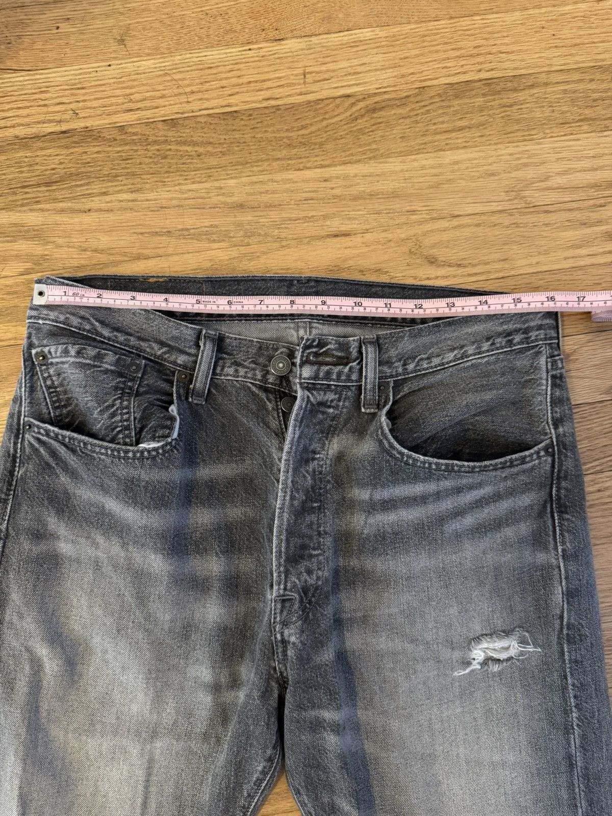 Levi's Levi’s 501 - Distressed Grey Size US 32 / EU 48 - 4 Thumbnail