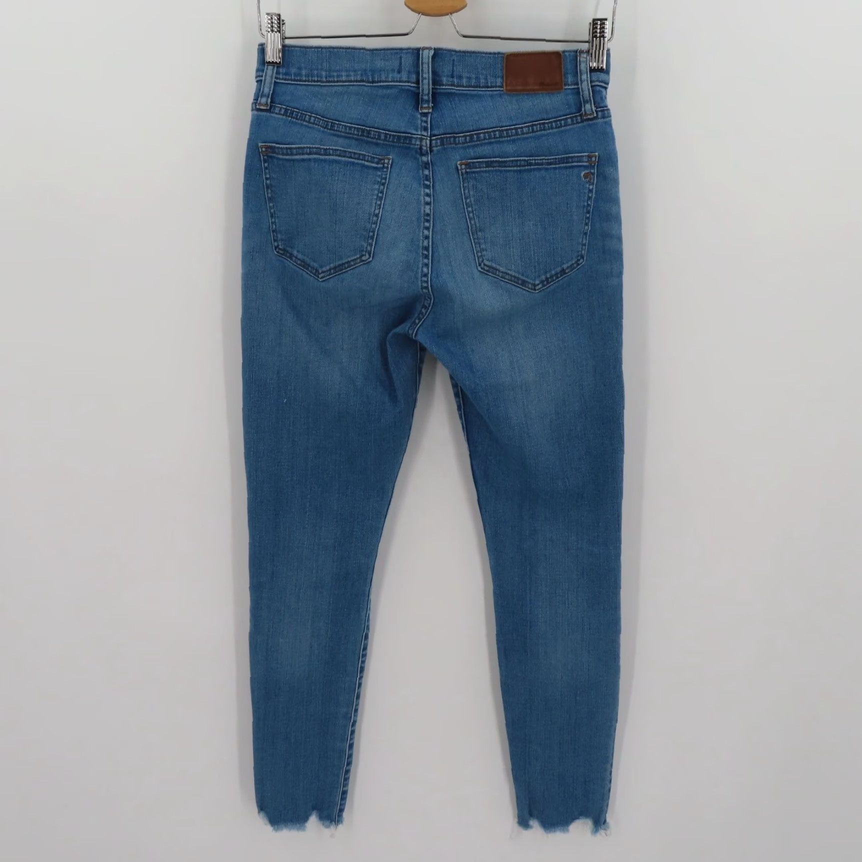 Madewell Madewell Jeans Womens 27 9in High Rise Distressed Raw Hem Denim Blue 5-Pocket Regular Inseam 9 in Size 27" / US 4 / IT 40 - 7 Thumbnail