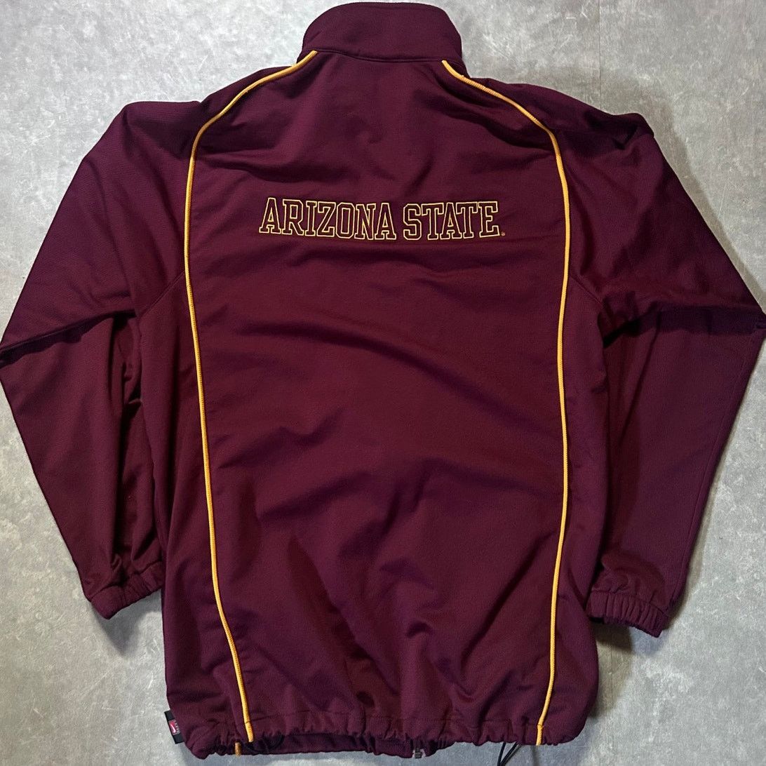 Nike Vintage Arizona State Sun Devils Nike Maroon Track Jacket -L Size US L / EU 52-54 / 3 - 4 Thumbnail