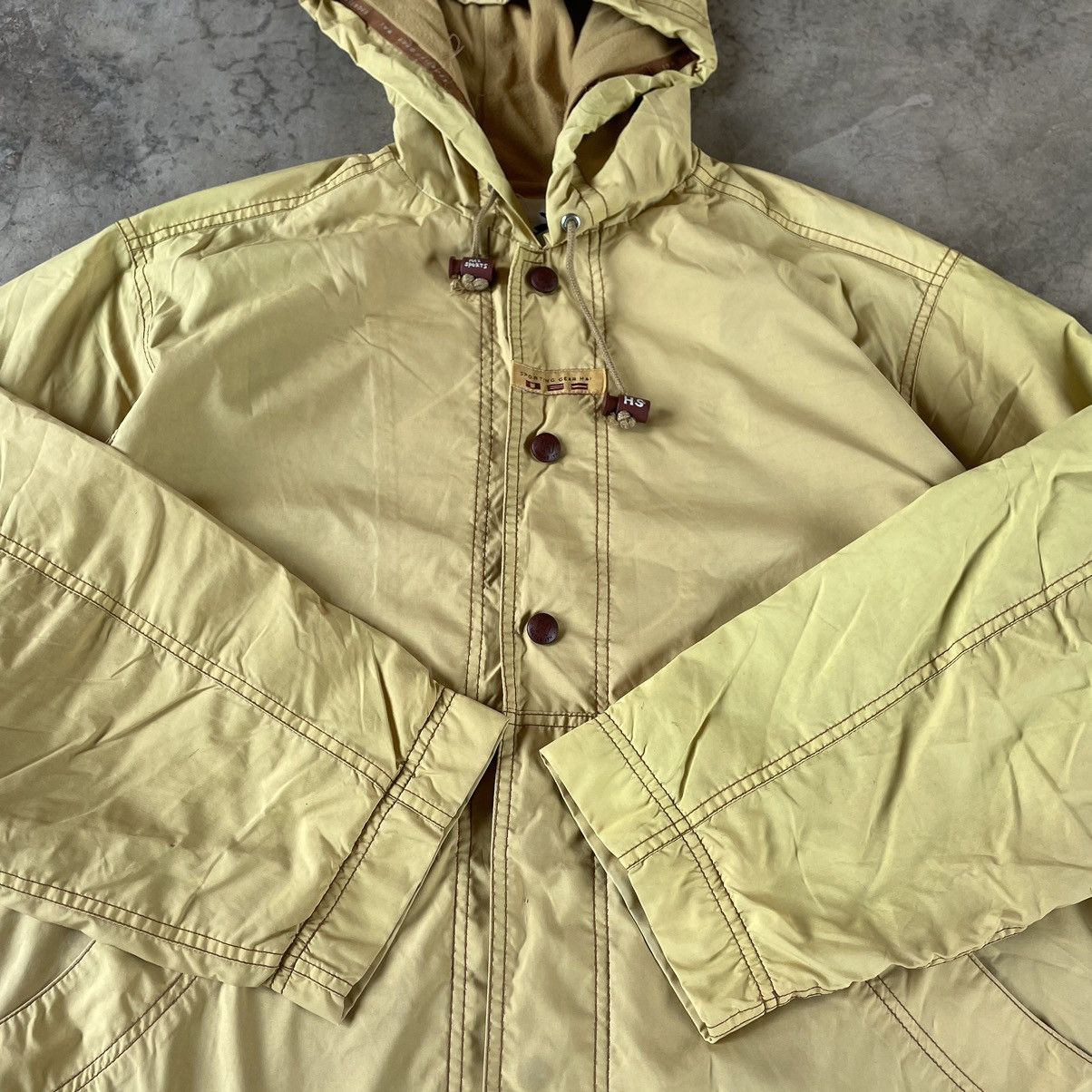 Hai Sporting Gear × Issey Miyake × Japanese Brand 🔥🔥🇯🇵Hai Sporting Gear Hooded Buttons Stylish Light Jacket Size US L / EU 52-54 / 3 - 13 Thumbnail