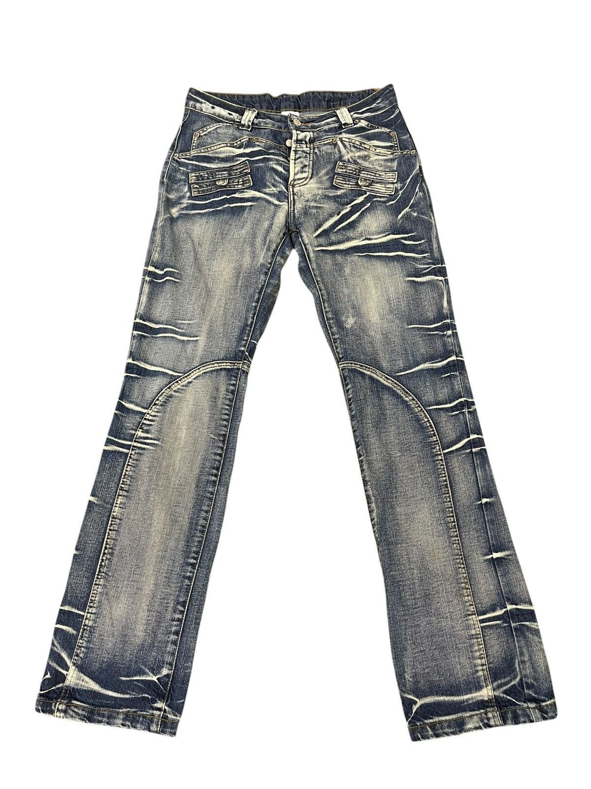 Hysteric Glamour Slim Jeans Unknow Japan Faded Acid Washed 2🟦0 Size US 33 - 1 Thumbnail