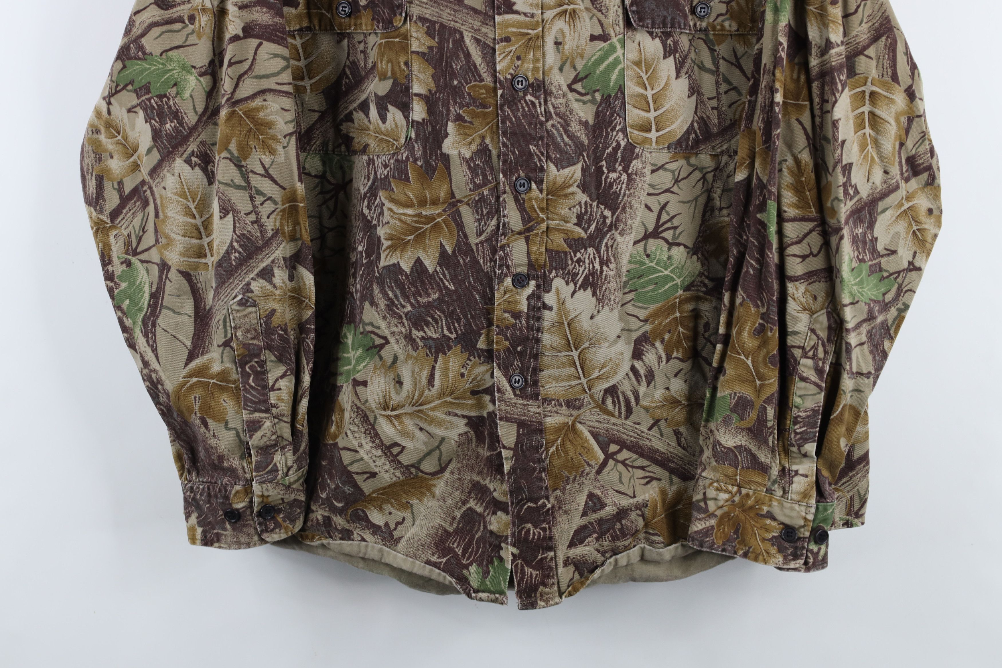 Vintage Vintage 90s Streetwear Heavyweight Camouflage Button Shirt Size US XL / EU 56 / 4 - 3 Thumbnail