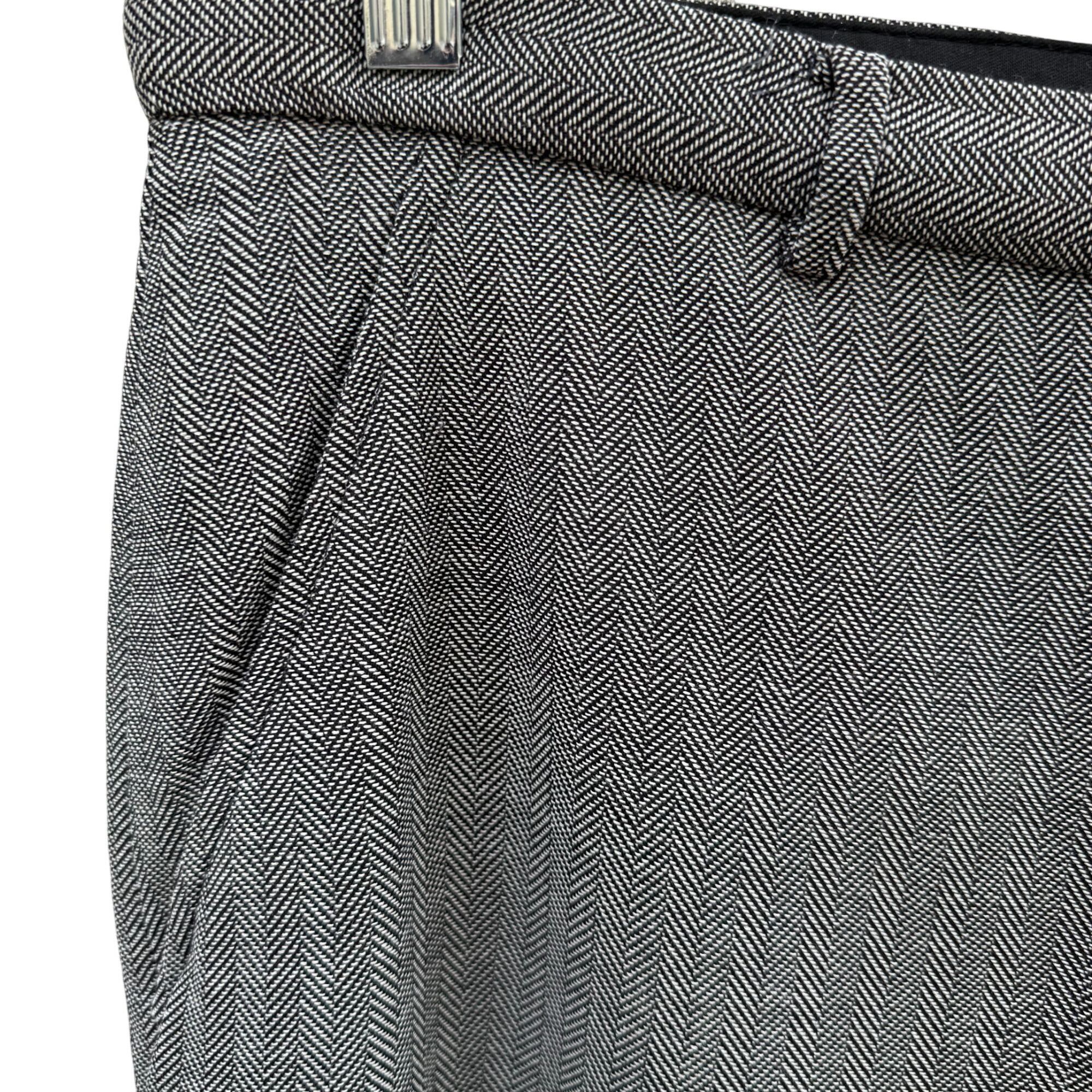 Armani Collezioni Armani Collezioni Vintage Womens Herringbone Italian Wool Dr Size 36" / US 14 / IT 50 - 6 Thumbnail