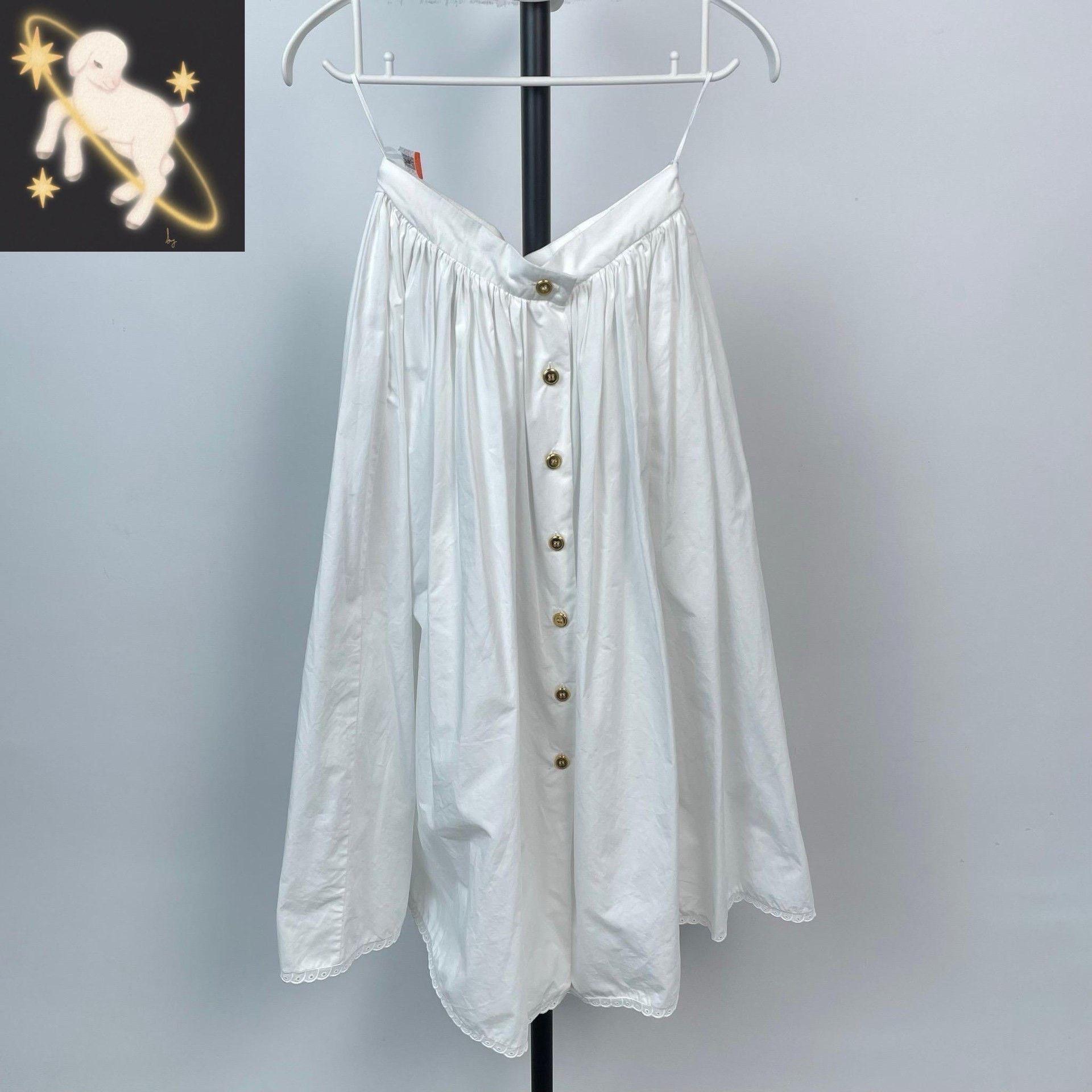 Miu Miu Miu Miu White Skirt 38 Women Size 38" / US 16 / IT 52 - 1 Thumbnail