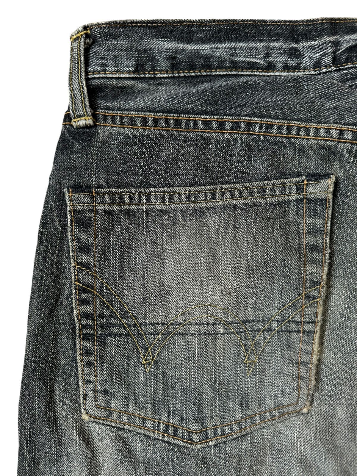 If Six Was Nine Vintage Edwin 505ZX Mud Wash Selvedge Jeans Size US 33 - 9 Thumbnail