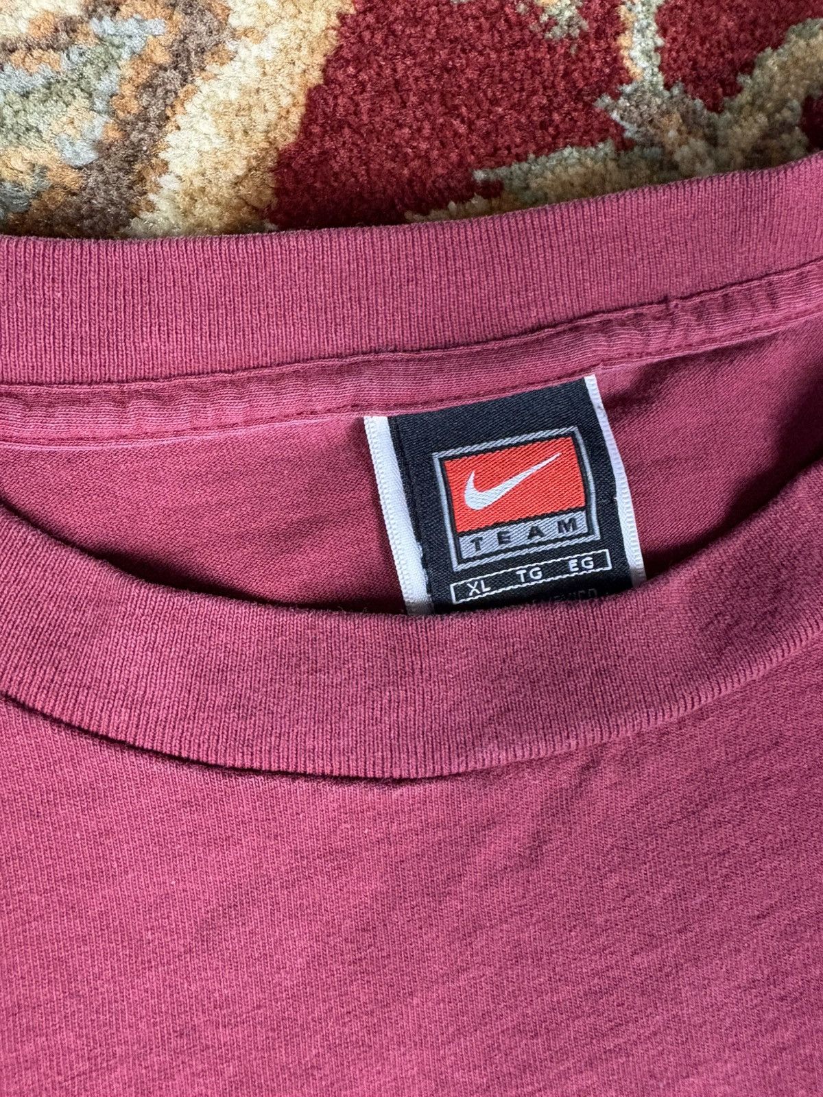 Nike × Vintage Vintage 1998 Nike Embroidered Swoosh long sleeve Tshirt Size US XL / EU 56 / 4 - 4 Thumbnail