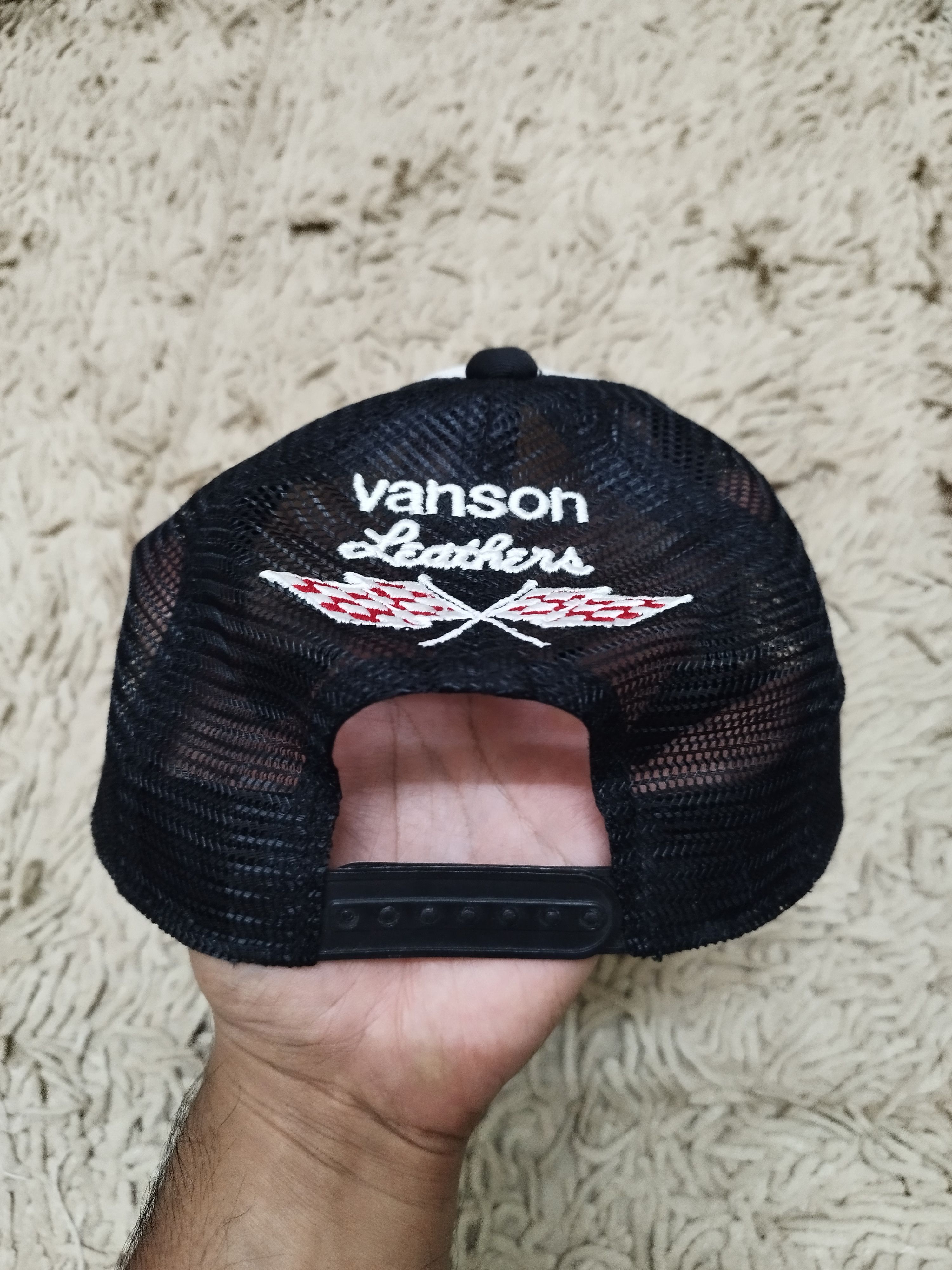 Vanson Leathers Vintage Vanson Leather Trucker Cap Size ONE SIZE - 3 Thumbnail