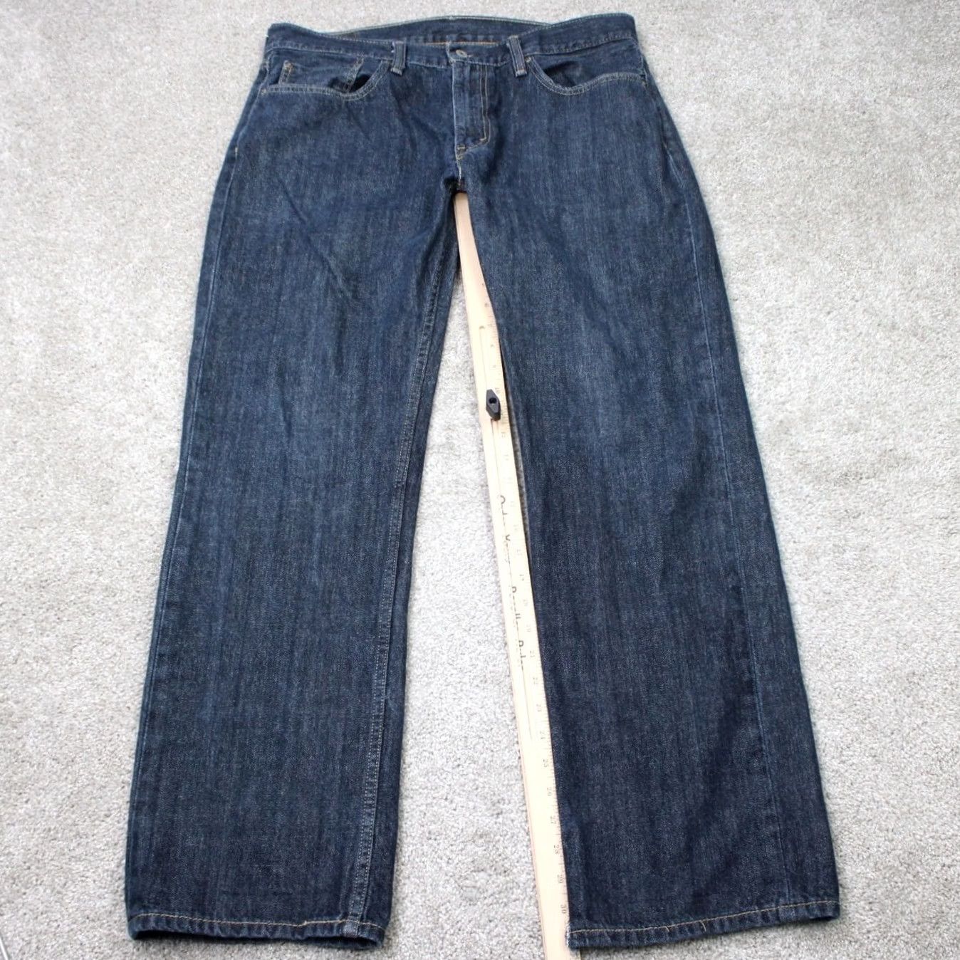 Levi's Levi's 559 Jeans Mens 36x32 Blue Relaxed Straight 5-Pocket Denim 100% Cotton Size US 36 / EU 52 - 2 Thumbnail