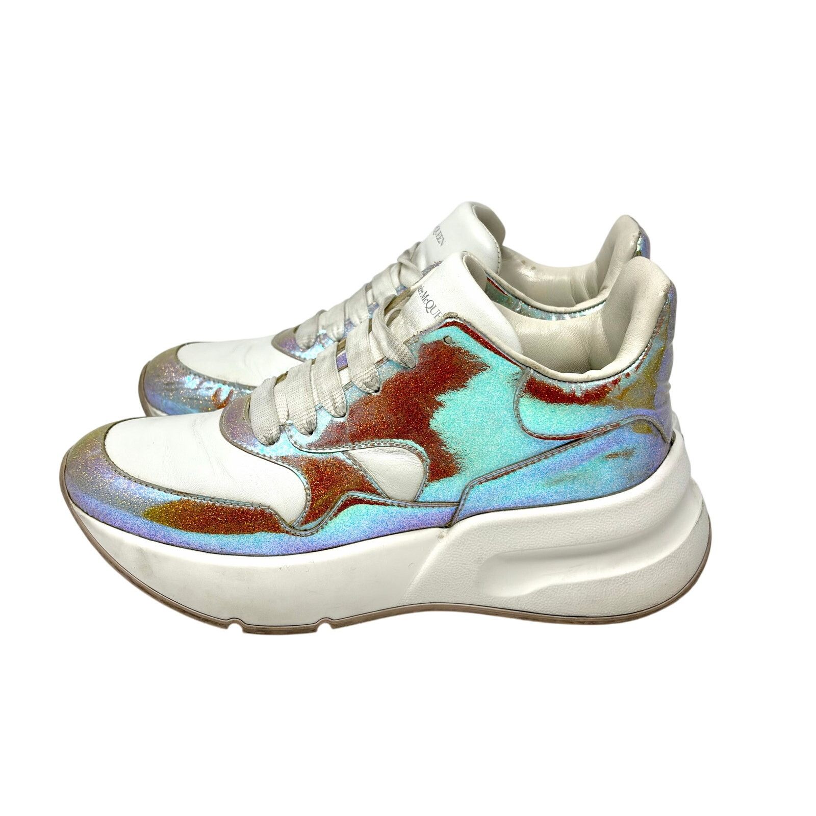 Alexander McQueen Alexander McQueen Holographic Sneakers Size US 7.5 / IT 37.5 - 7 Thumbnail