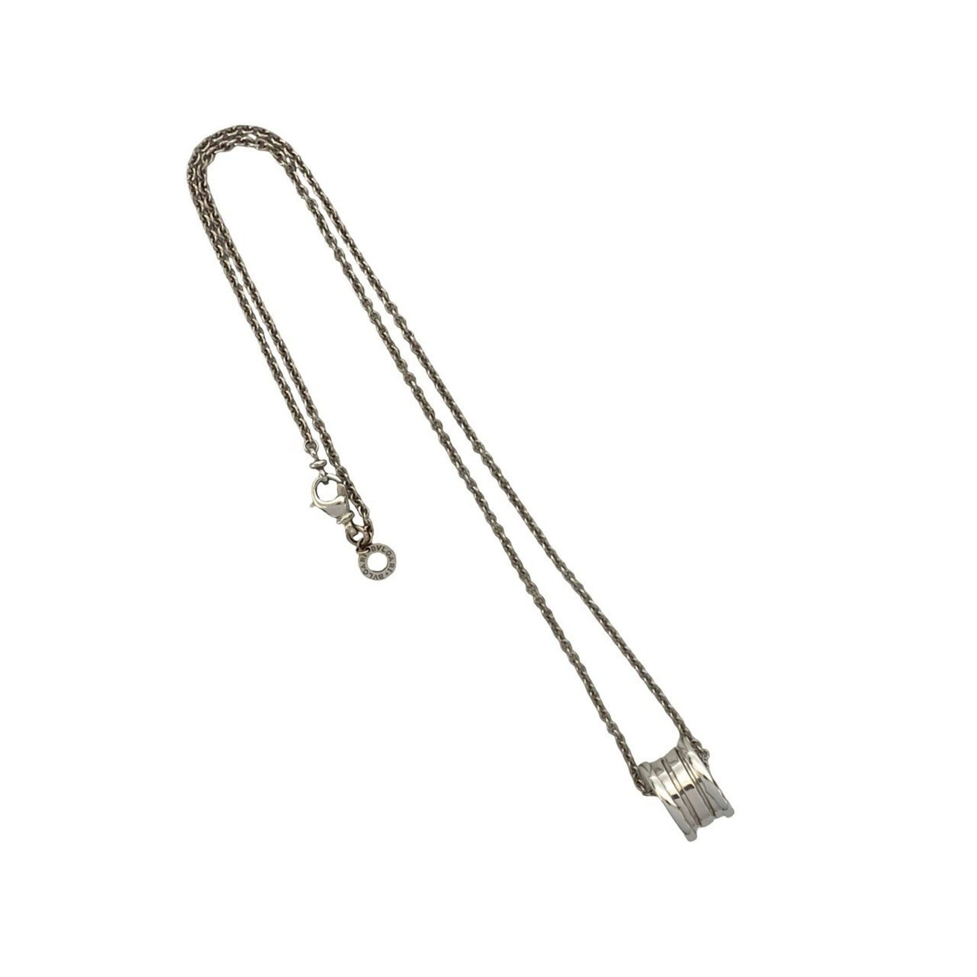 Bvlgari BVLGARI B.zero1 18K White Gold Chain Necklace Pendant in Silver o5072 Size ONE SIZE - 1 Thumbnail