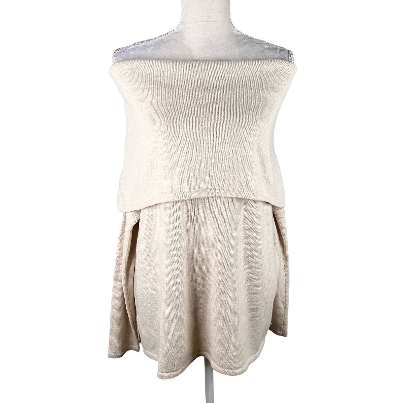 Other Sugarlips Sweater Off Shoulder M/L Cream Long Sleeve New Size L / US 10 / IT 46 - 2 Thumbnail