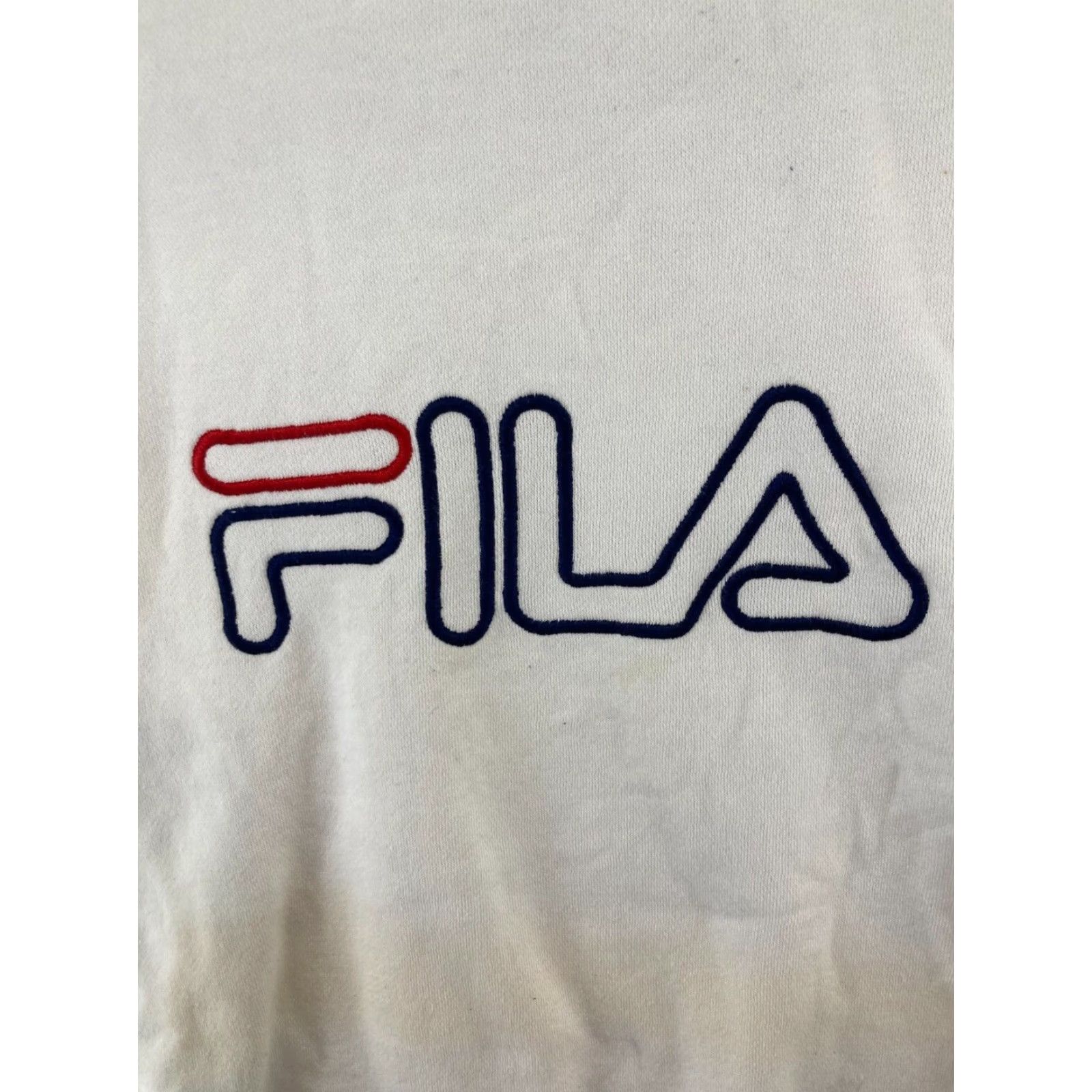 Fila Fila Athletic Sweatshirt XL White Pullover Crew Neck 90s Mens Size US XL / EU 56 / 4 - 5 Thumbnail